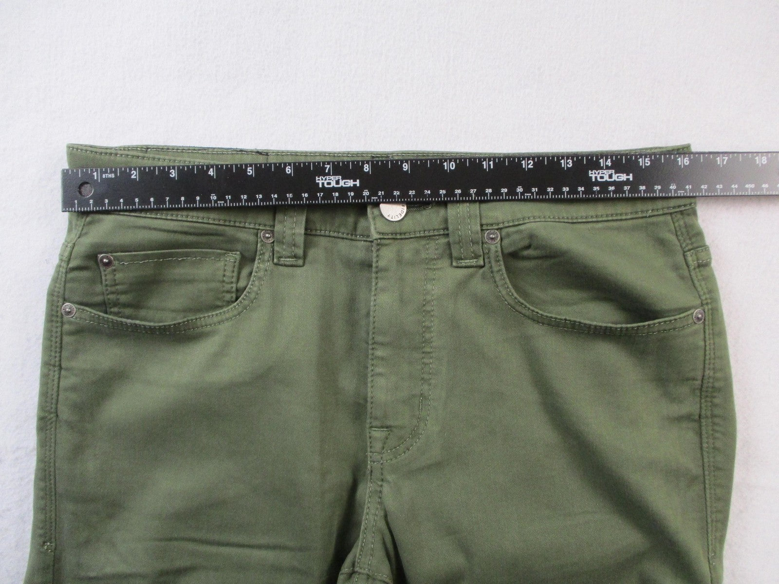 Fidelity Denim Jeans Mens 32x32 Green Slim Straight Stretch Denim Pants