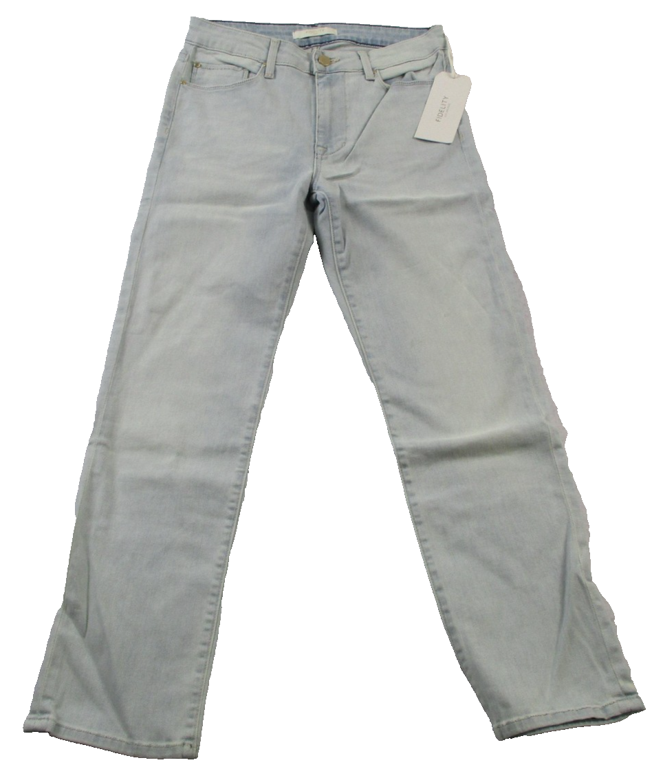 Fidelity Denim Cher Jeans Womens 26 Blue Clearwater Light Wash Straight 14600