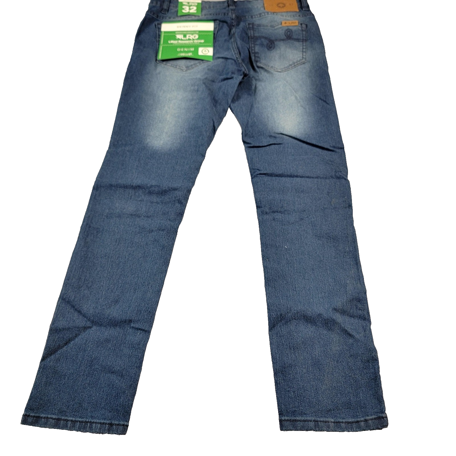 LRG Jeans Mens 32 Blue Skinny Fit Biker Stretch Denim Lifted Research Group (9111
