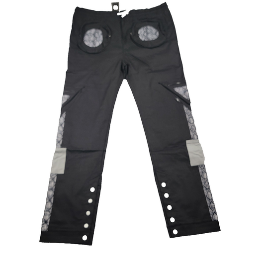 The Hideout Clothing The Coup Cargo Joggers Black Limited Edition NWT