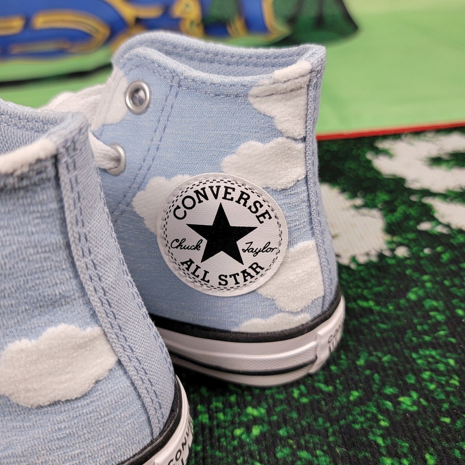 Converse CTAS HI Youth Sz 11 Lt Armory Blue/White A04342F2