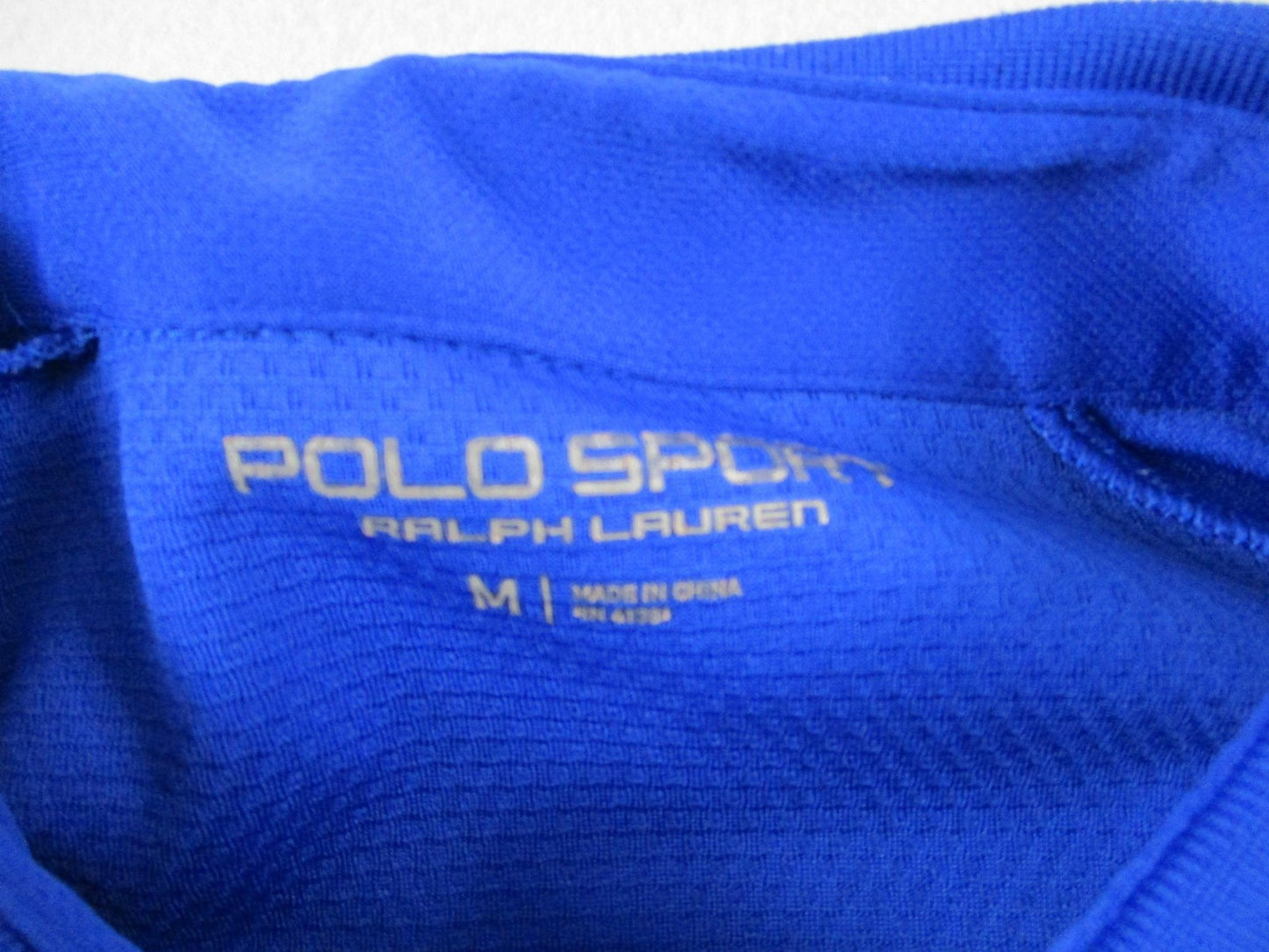Polo Sport Ralph Lauren Polo Shirt Mens Medium Blue Thermovent Mesh Performance4