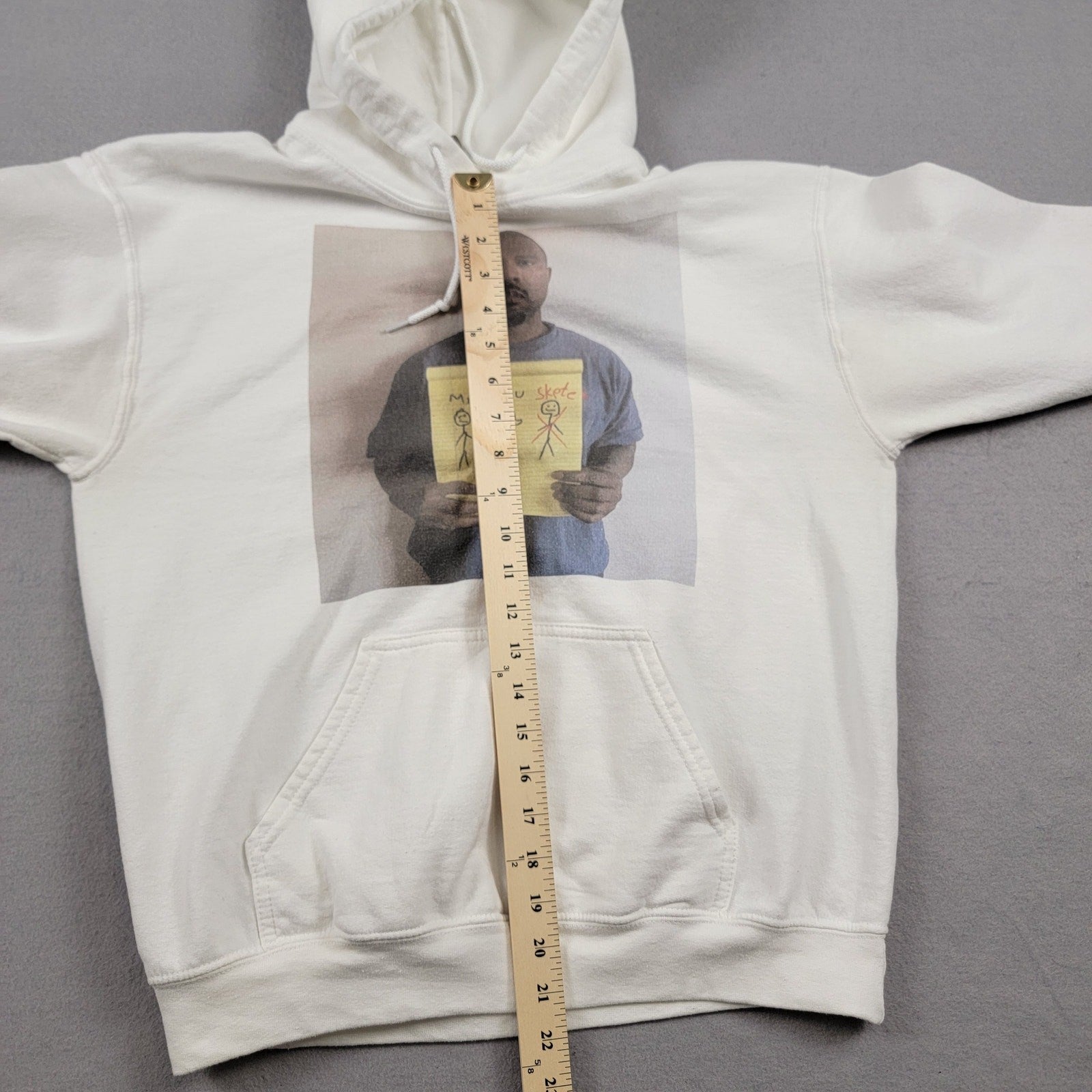 Kanye Me You and Skete White Hoodie Sz M