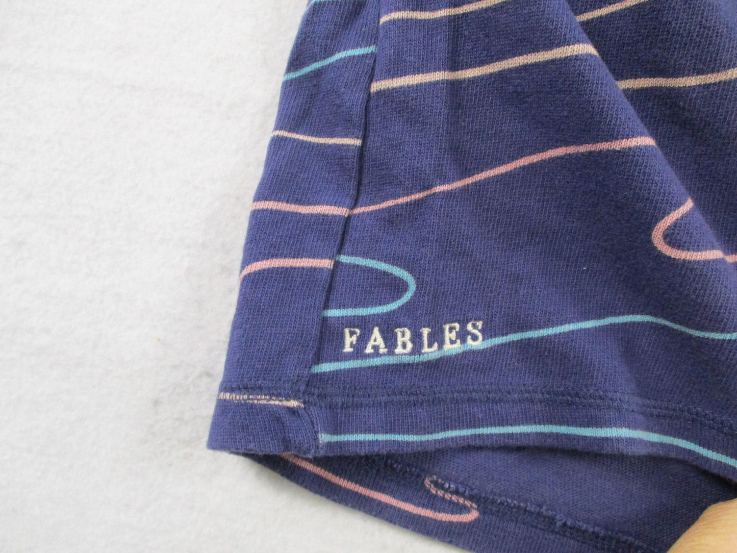 Original Fables Sweatsuit Set Mens XL Blue Golf Cart Flag Graphic Polo Shorts13
