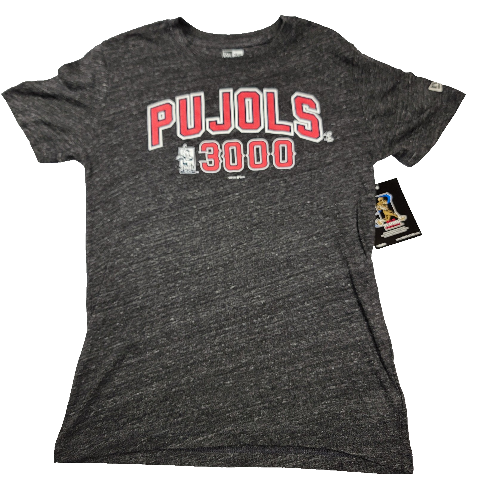 Albert Pujols 3000 Shirt Mens Medium Charcoal Gray MLB Baseball New Era Tee 10040