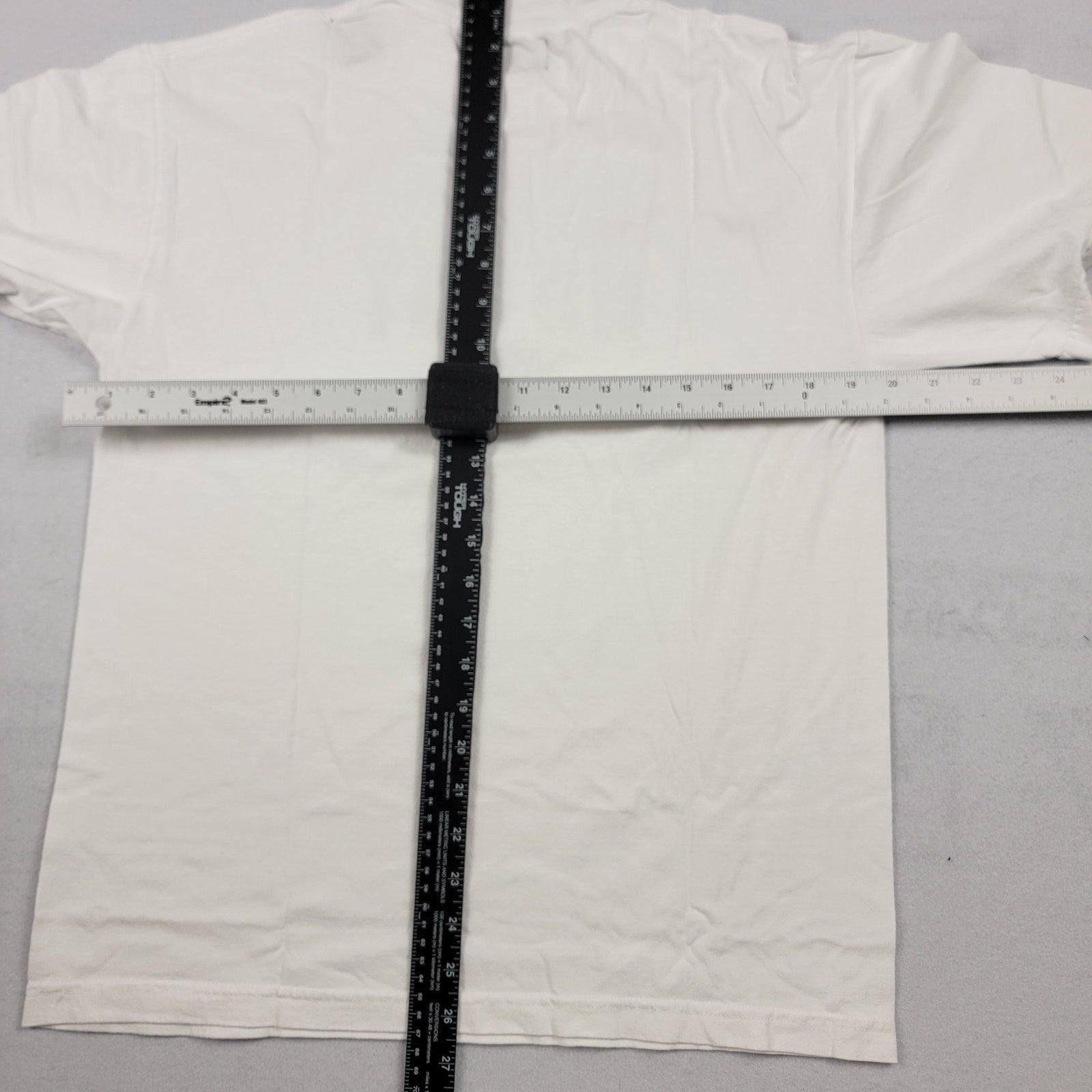Hstry by NAS White Tshirt Metallic Skyline Mens Sz S