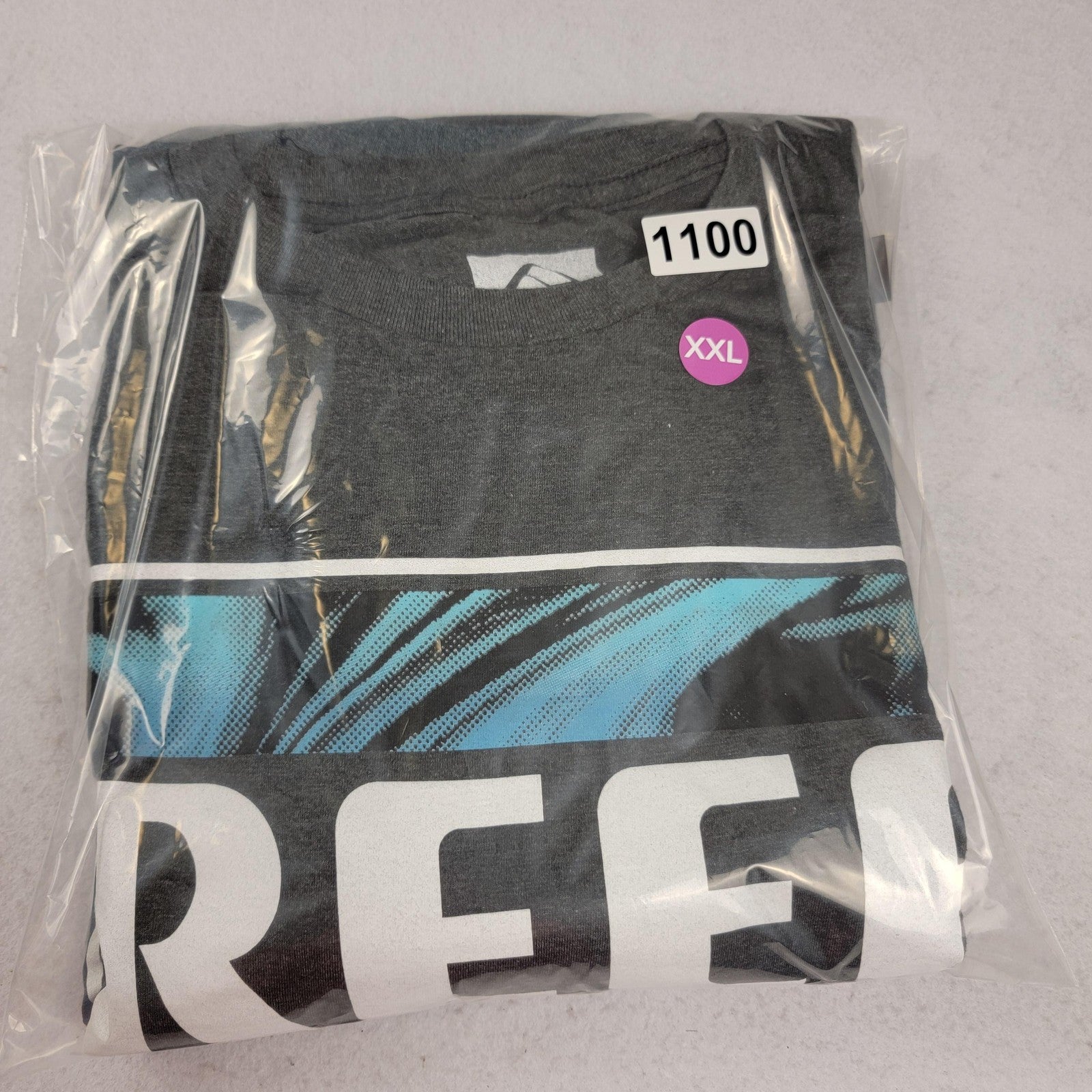 2 Pk Bundle Reef Shirt + Video Games are Calling Mens 2XL Gray Skate Surf