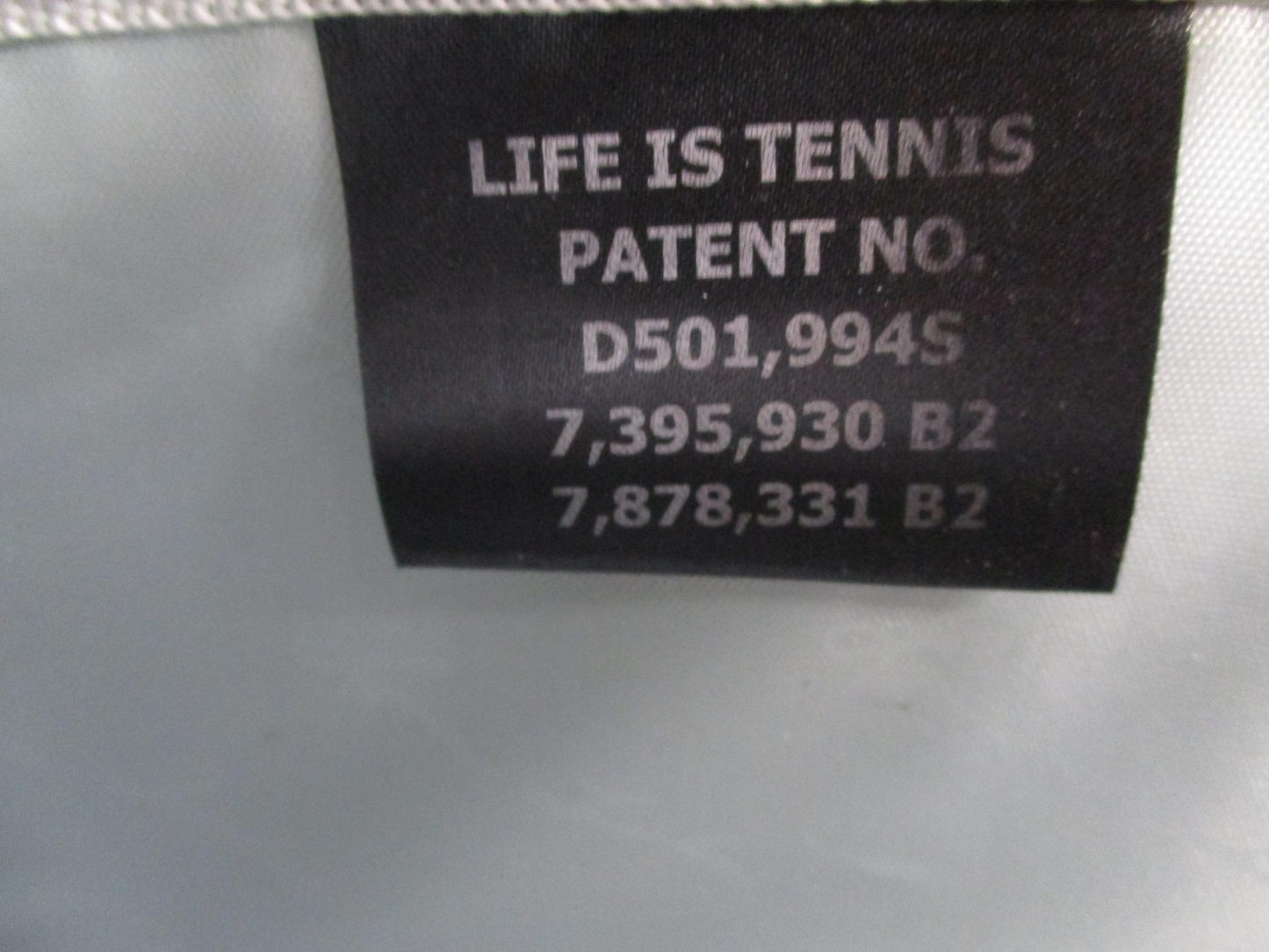 Life Is Tennis Metallic Quilted Backpack Bag Silver Tennis Racket Holder Gear10