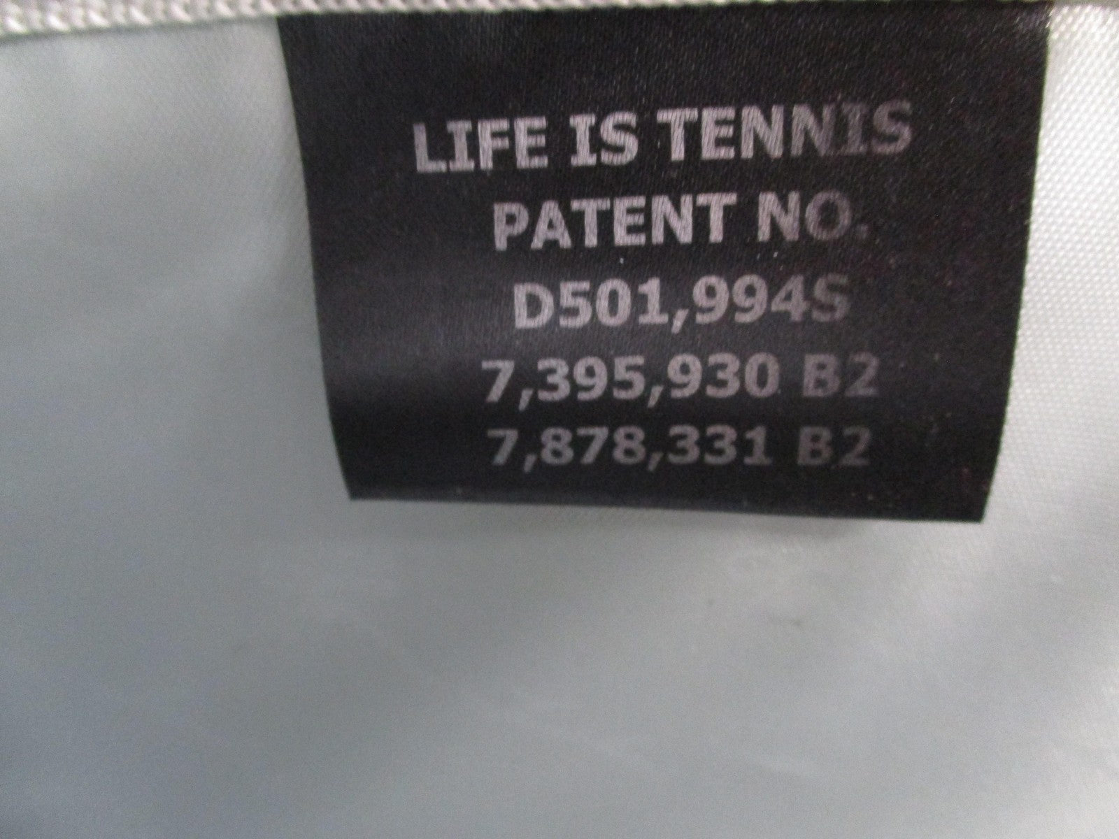 Life Is Tennis Metallic Quilted Backpack Bag Silver Tennis Racket Holder Gear10