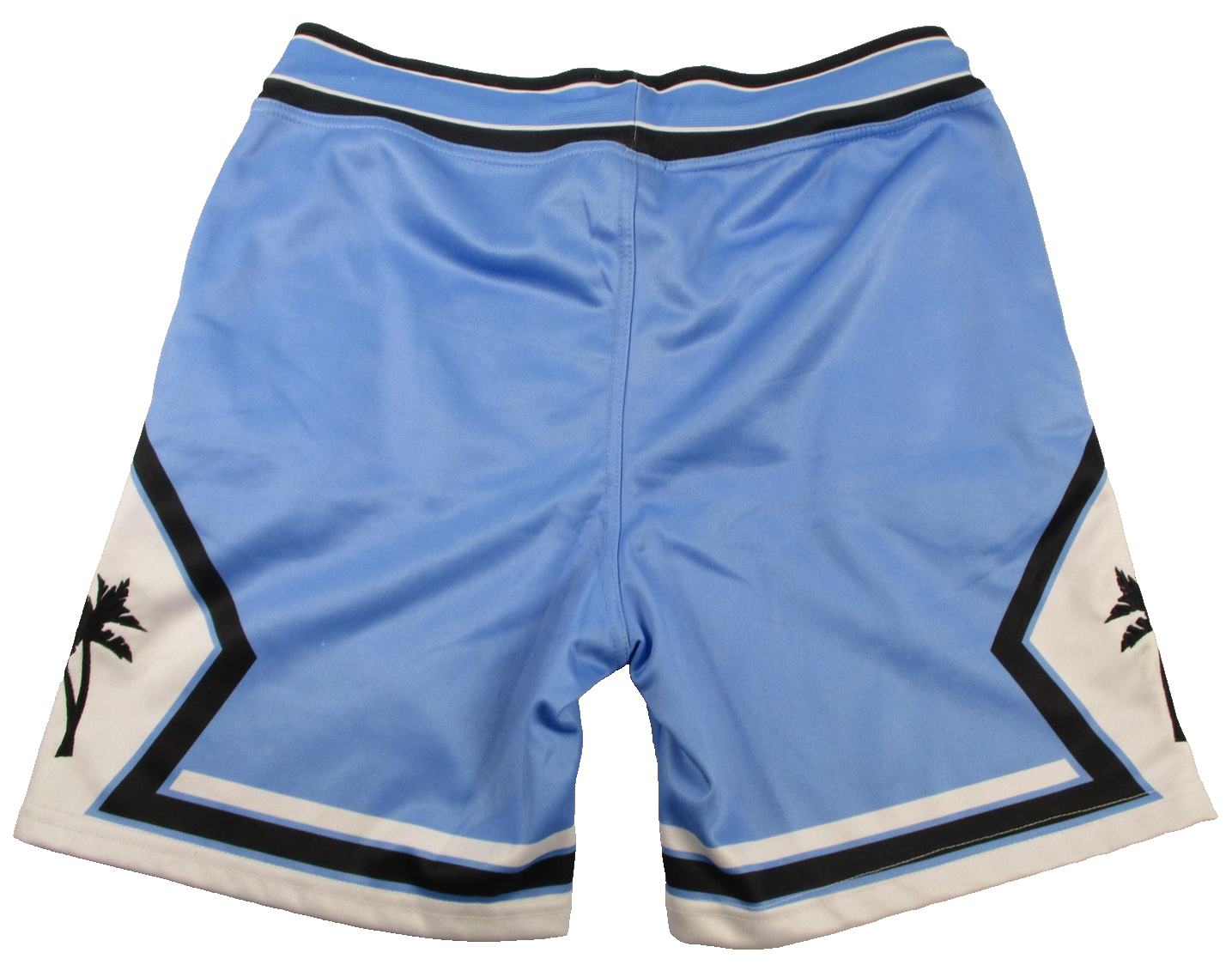 Grind Til We Rich Shorts Mens Small Blue Palm Tree Athletic Drawstring Gym 12291