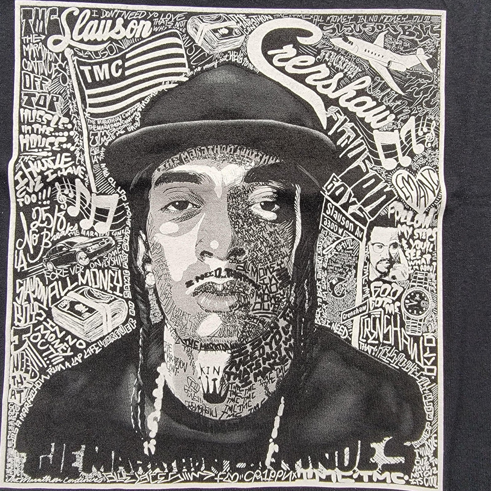 The Marathon Clothing Shirt Mens Small Black Graphic Tee TMC Crenshaw Slauson3