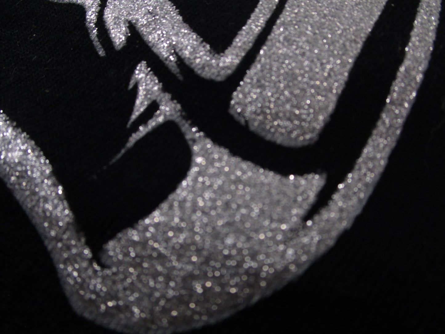 Moss Shirt Mens 3XL Black Silver Glitter Smoking Gun Graphic Tee Oversized4
