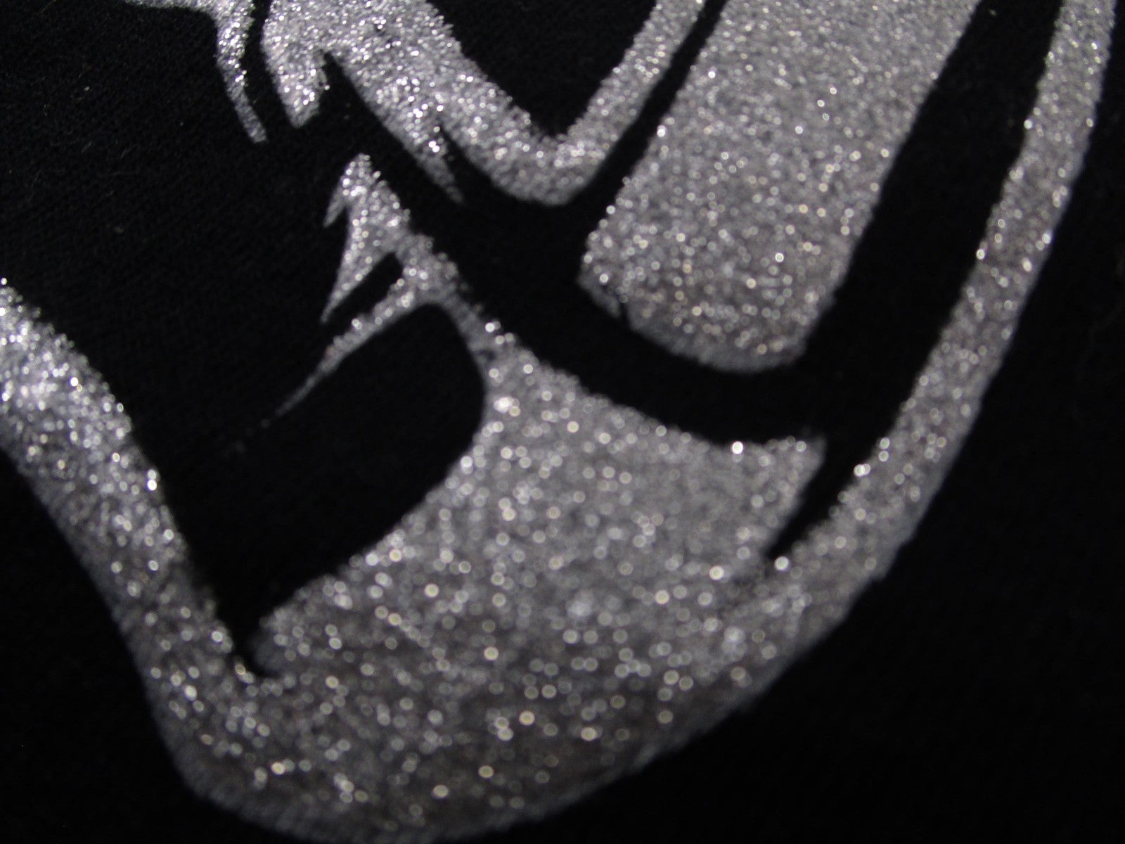 Moss Shirt Mens 3XL Black Silver Glitter Smoking Gun Graphic Tee Oversized4