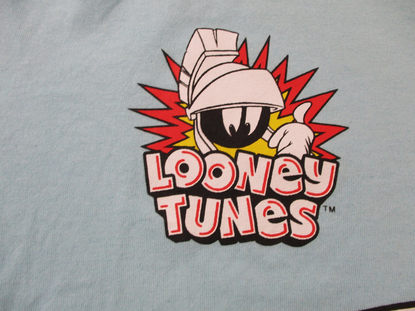 Looney Tunes Marvin The Martian Shirt Mens Small Blue Racing Club Graphic Tee7