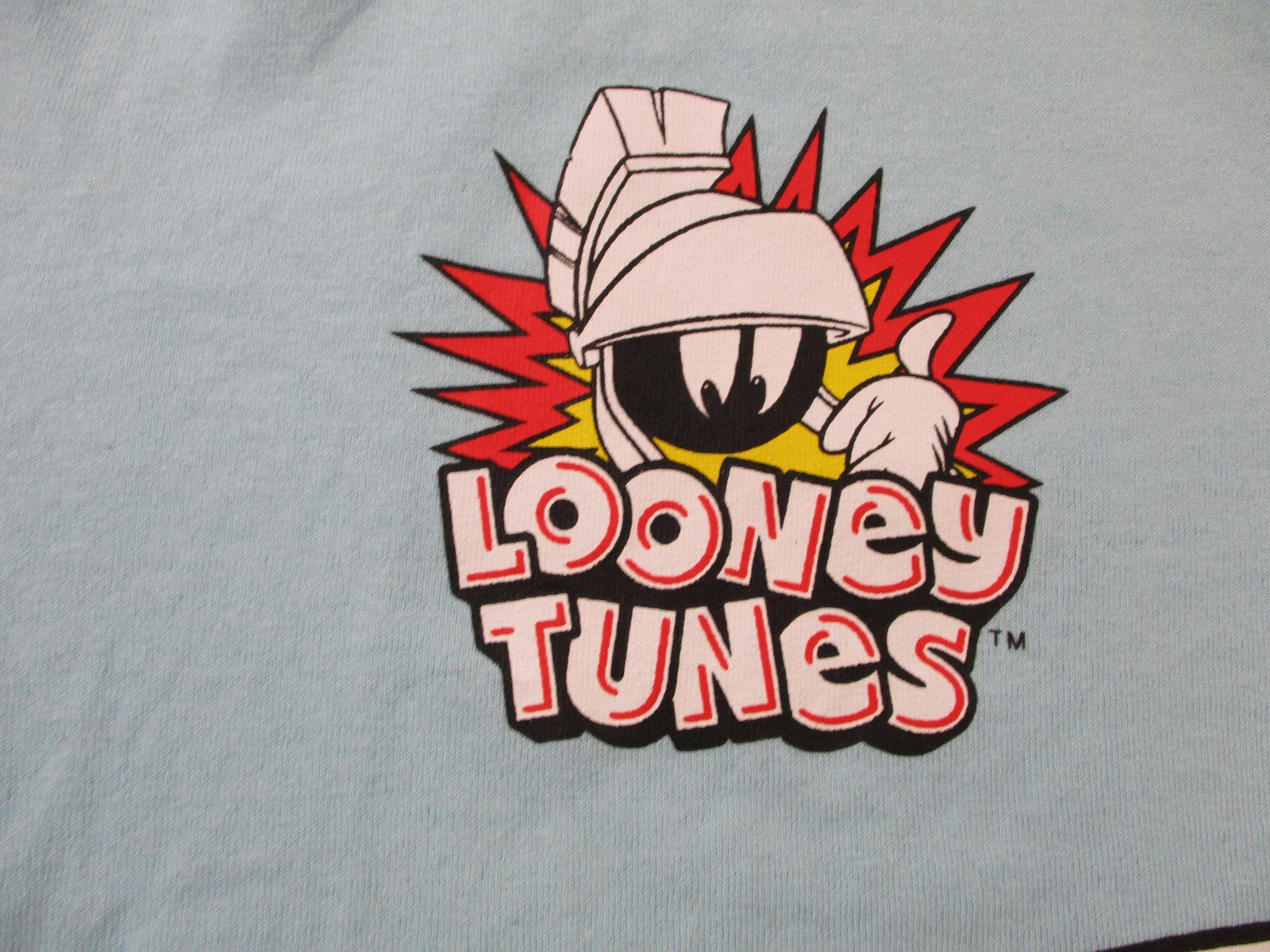 Looney Tunes Marvin The Martian Shirt Mens Small Blue Racing Club Graphic Tee7
