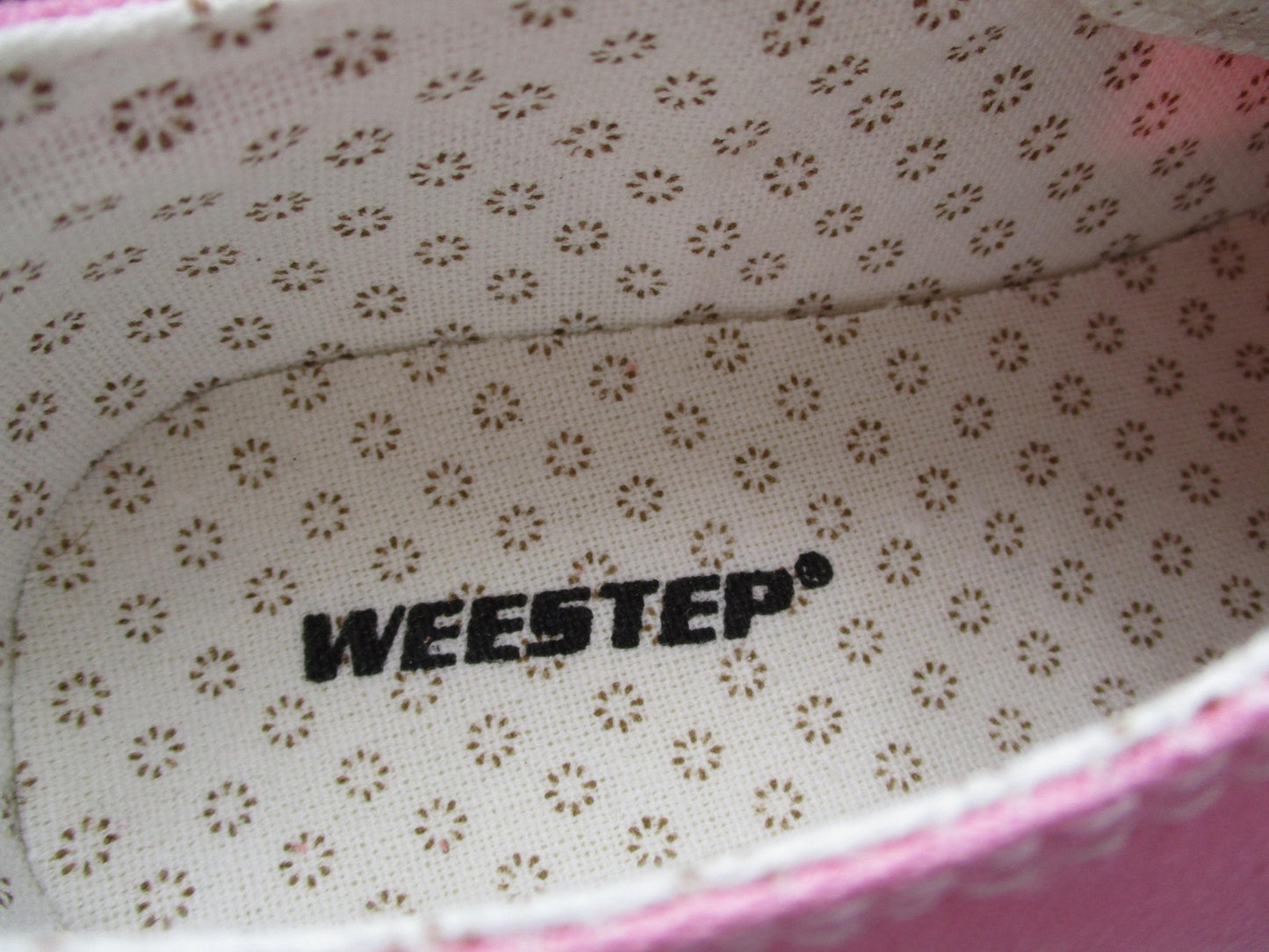 Weestep Originals Shoes Kids Size 13 Pink Canvas Low Top Lace Up Sneakers10