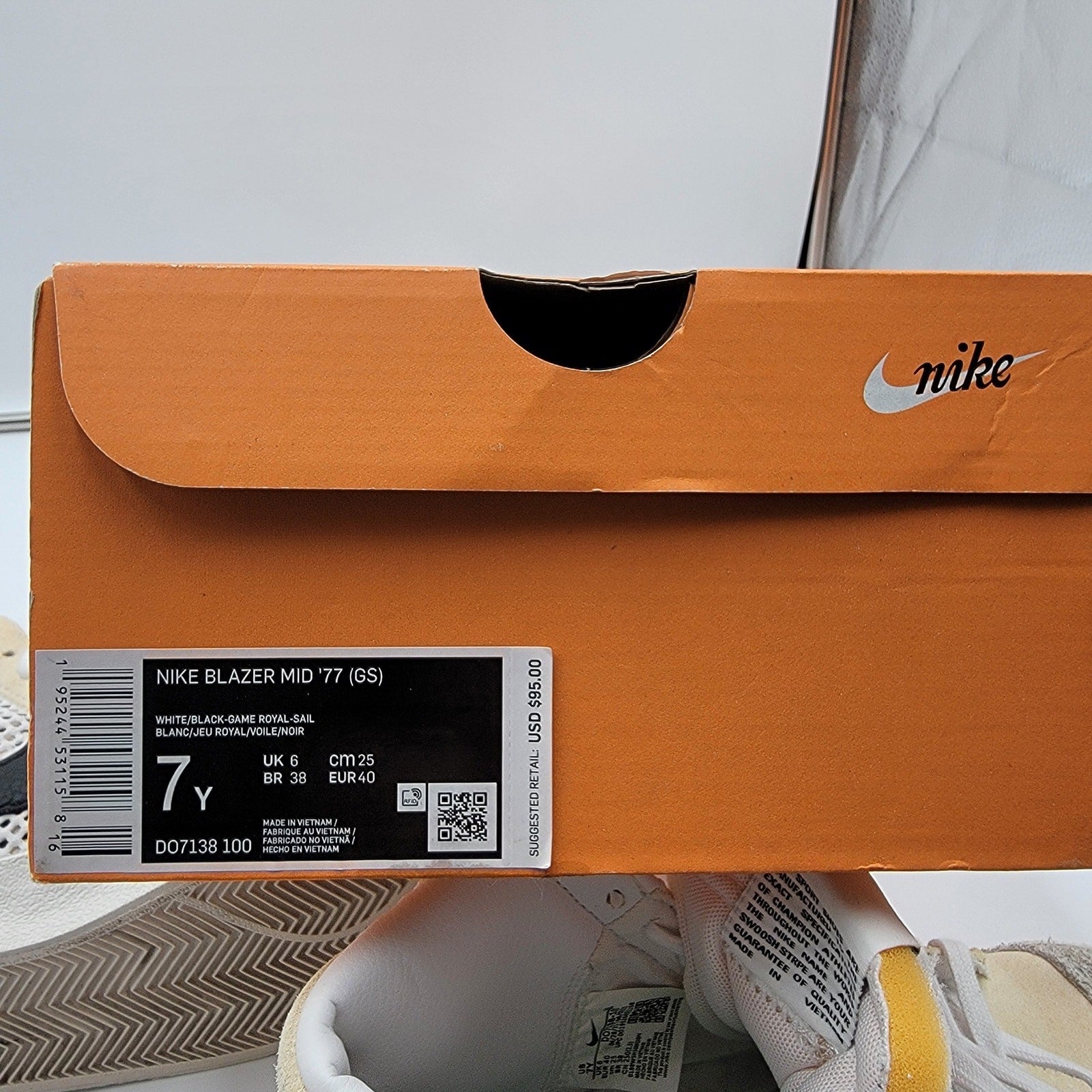 Blazer Mid '77 Vintage GS 'Alter & Reveal' Sz 7Y DO71381007