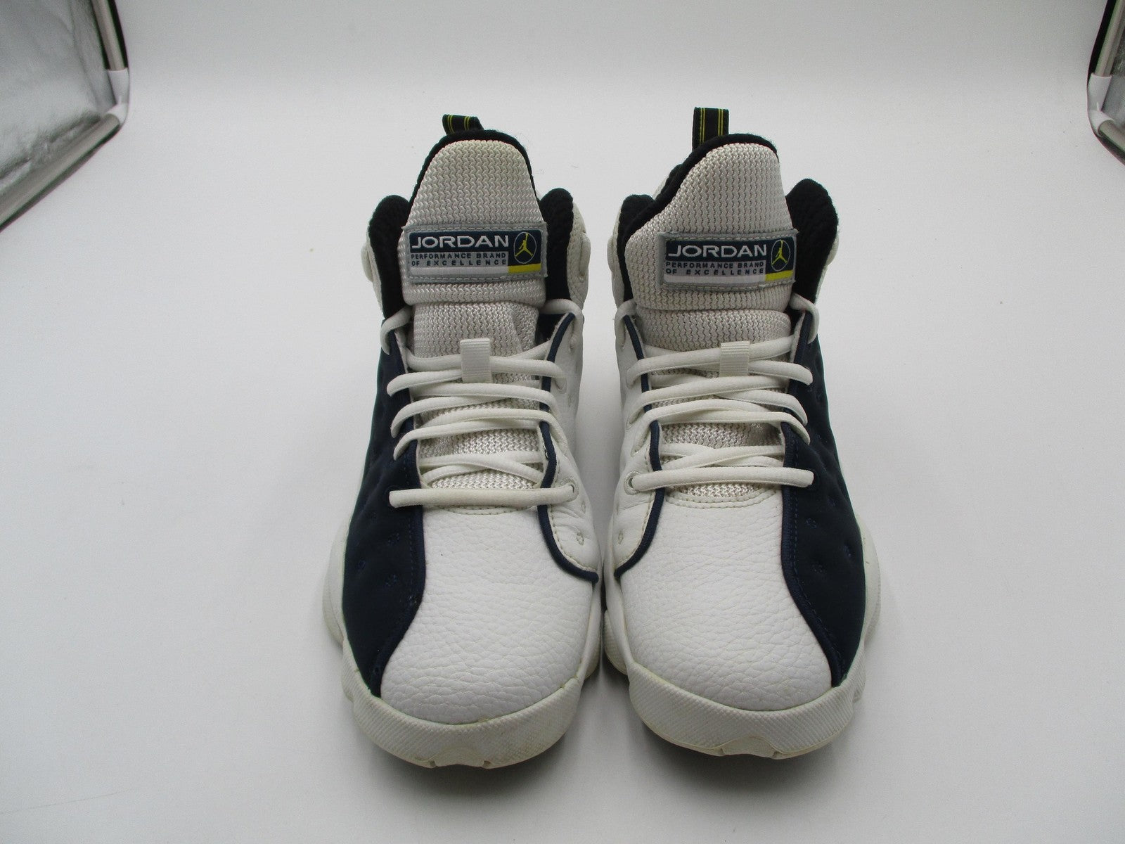 Jordan Jumpman Team 1 Shoes Youth 6Y White Navy Basketball Sneakers 820273-4171