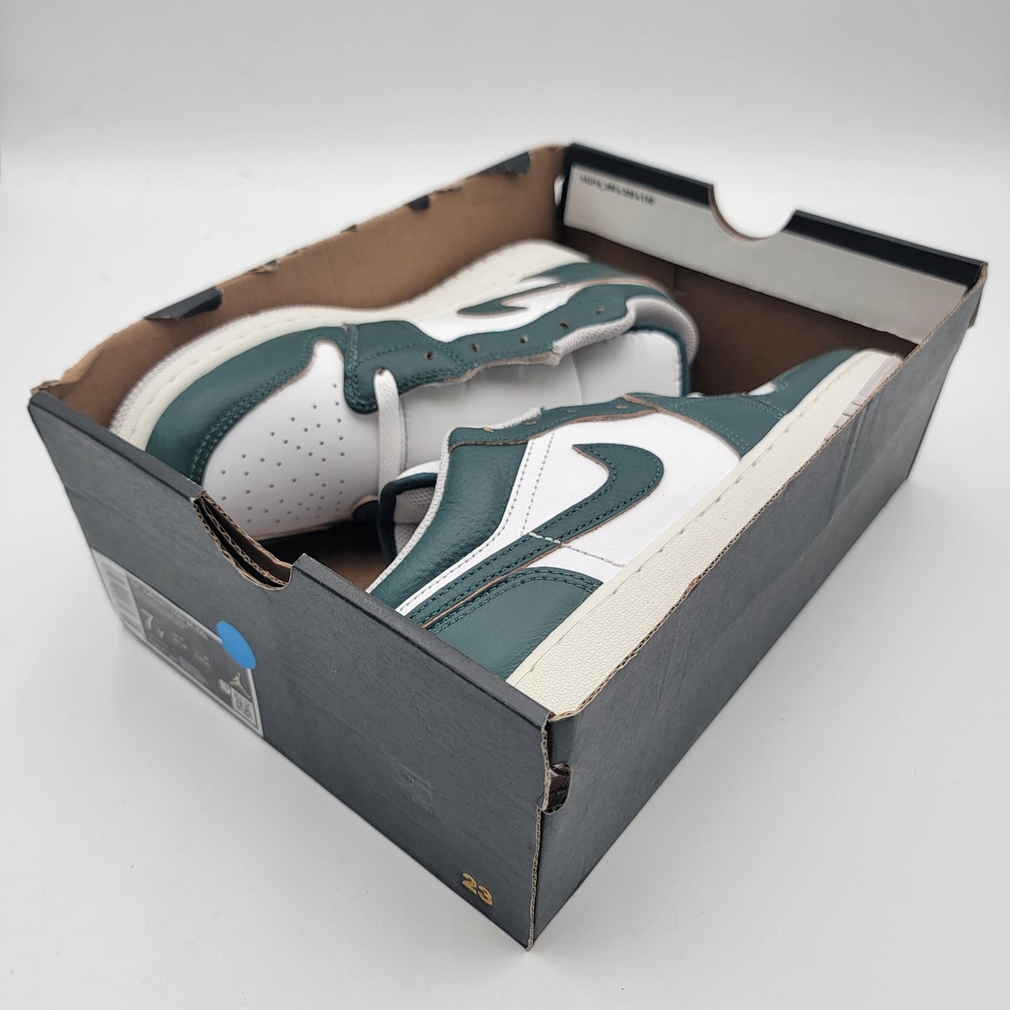 Nike Air Jordan 1 Low SE GS Oxidized Green/White FQ8041-300 7Y Youth NIB7