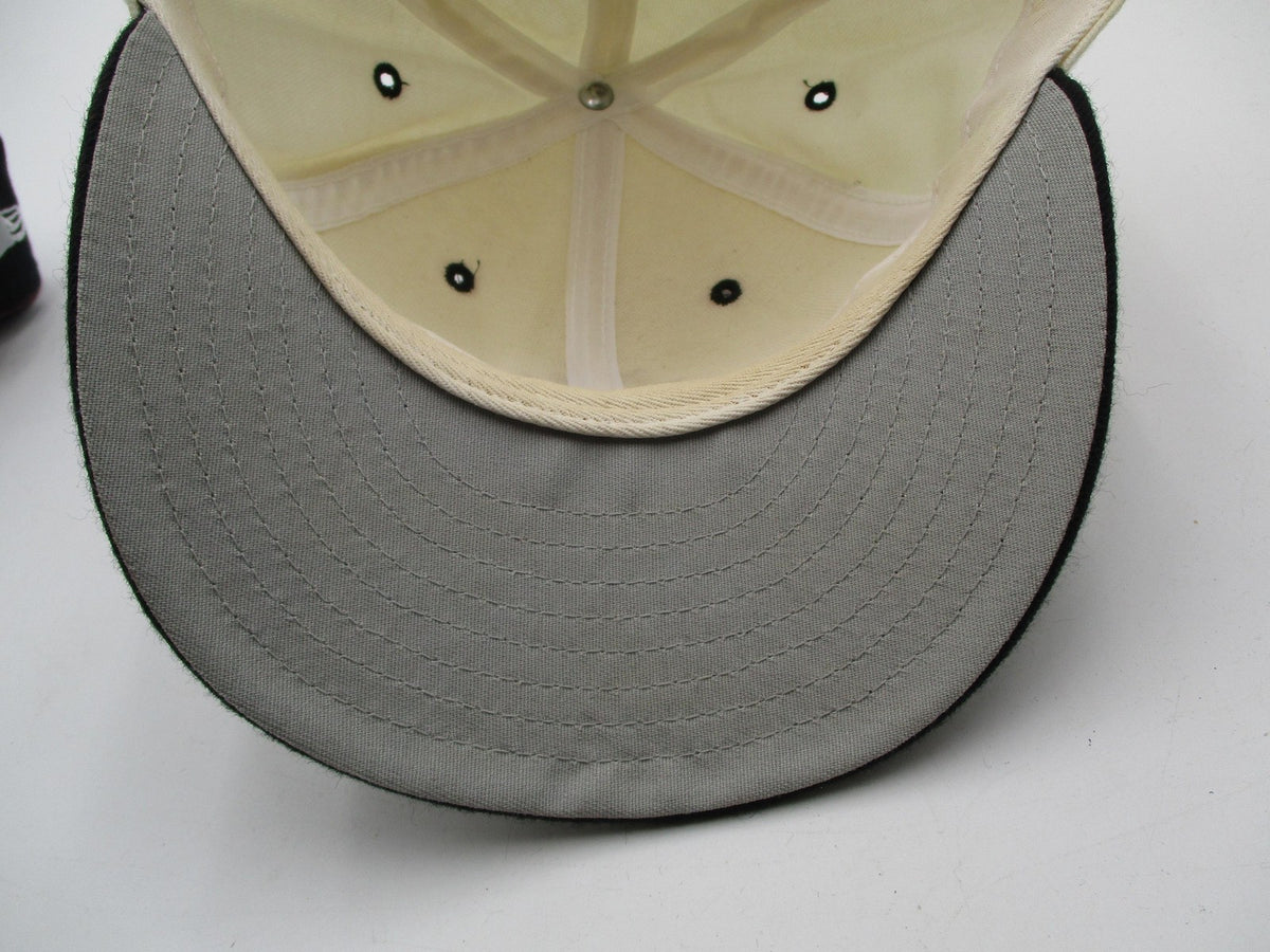 Fox Valley Hat Cap Fitted Mens 7 1/4 White Black Baseball 59FIFTY New Era10