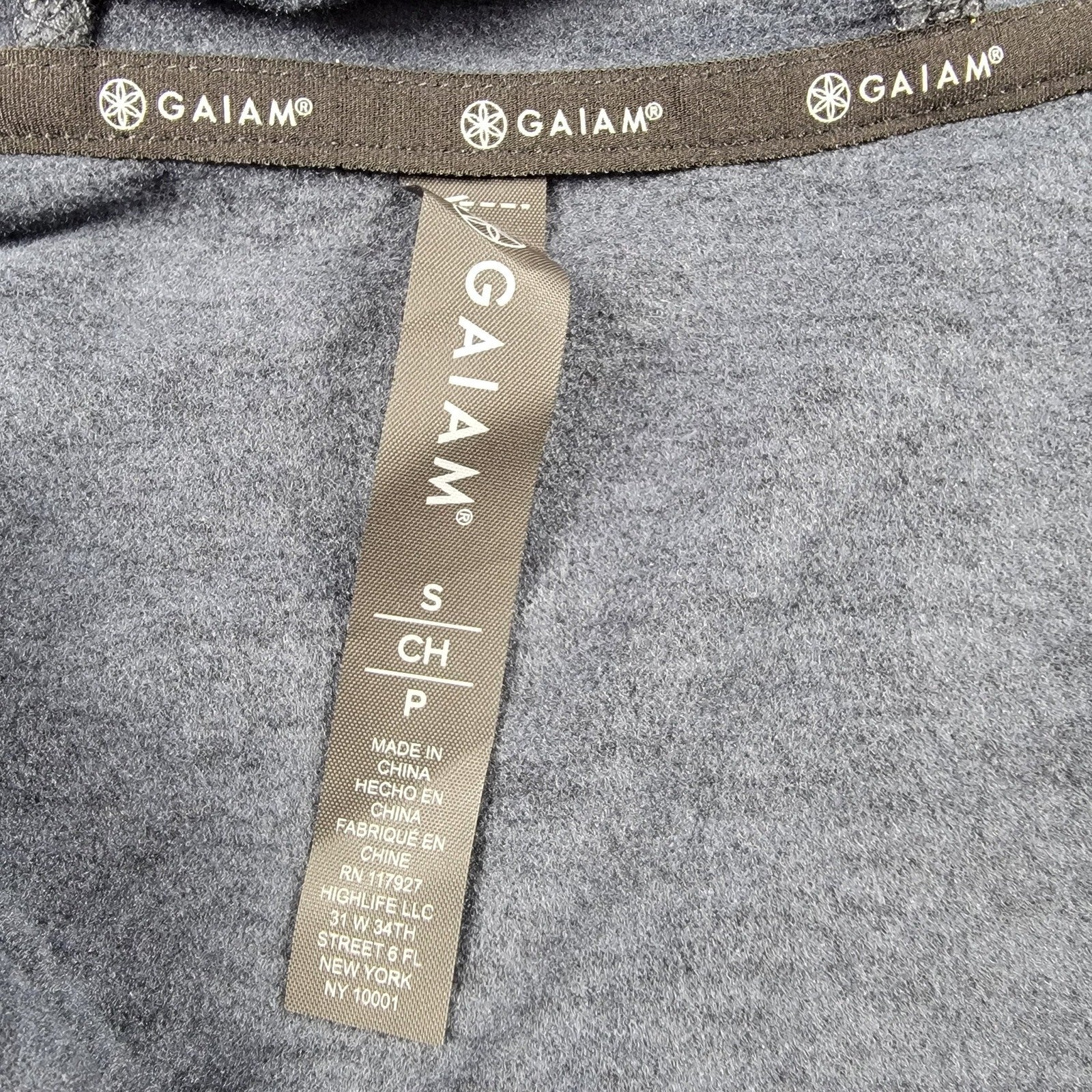 Gaiam Mens 1/4 Zip Slim Fit Hoodie Heather Gray Sz S