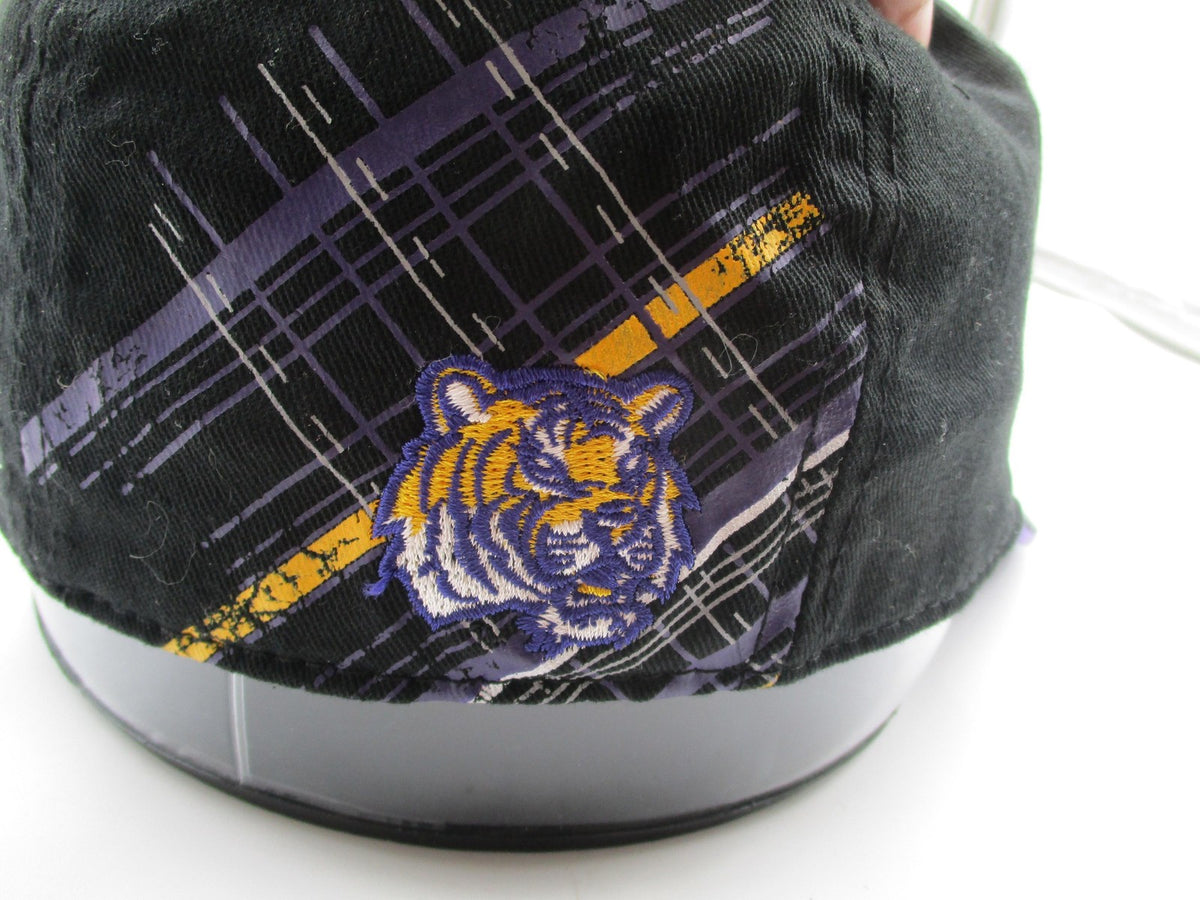 LSU Tigers Hat Cap Fitted Mens Medium Black NCAA Football Top Of The World9