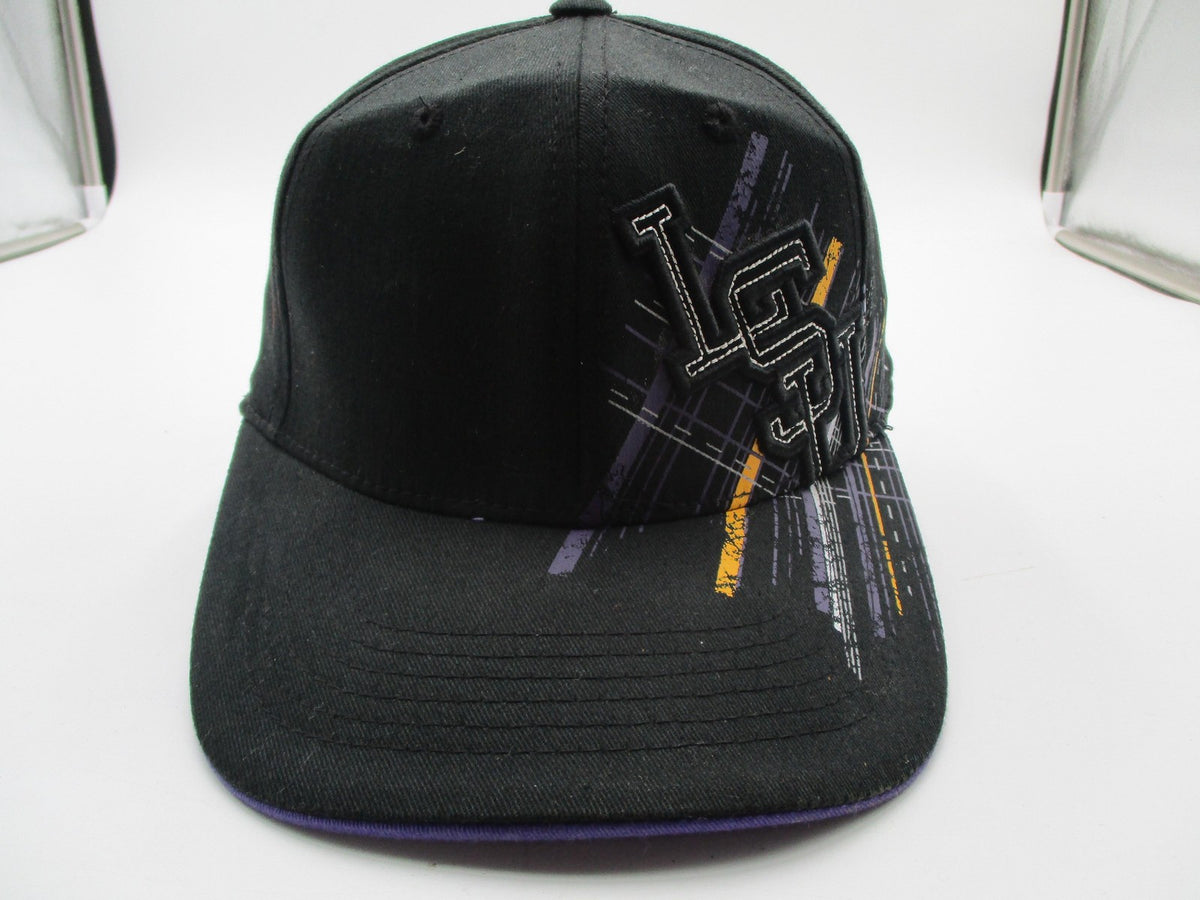 LSU Tigers Hat Cap Fitted Mens Medium Black NCAA Football Top Of The World0