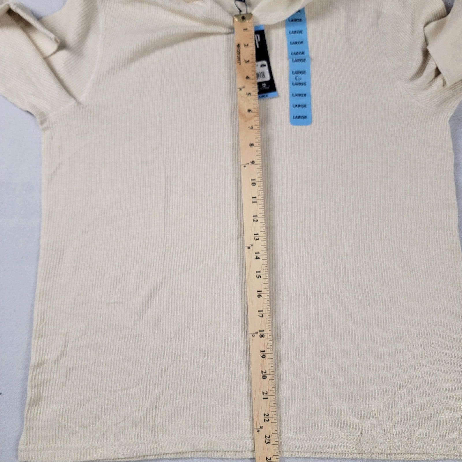 GAP Ribbed Knit Hoodie Heather Turtle Dove Large New w/ Tags Lightweight