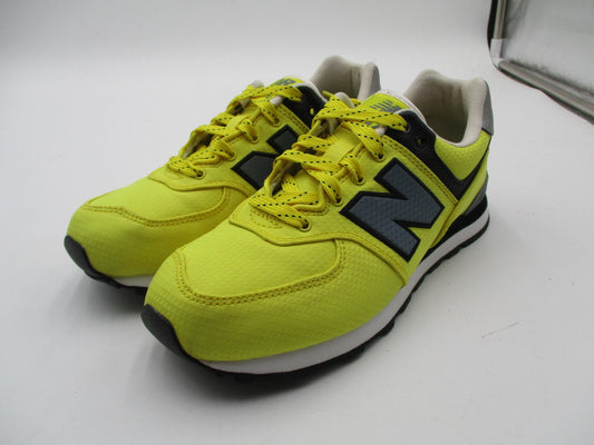 New Balance 574 Shoes Boys Size 4.5 Yellow Black Running Sneakers GC574WR20