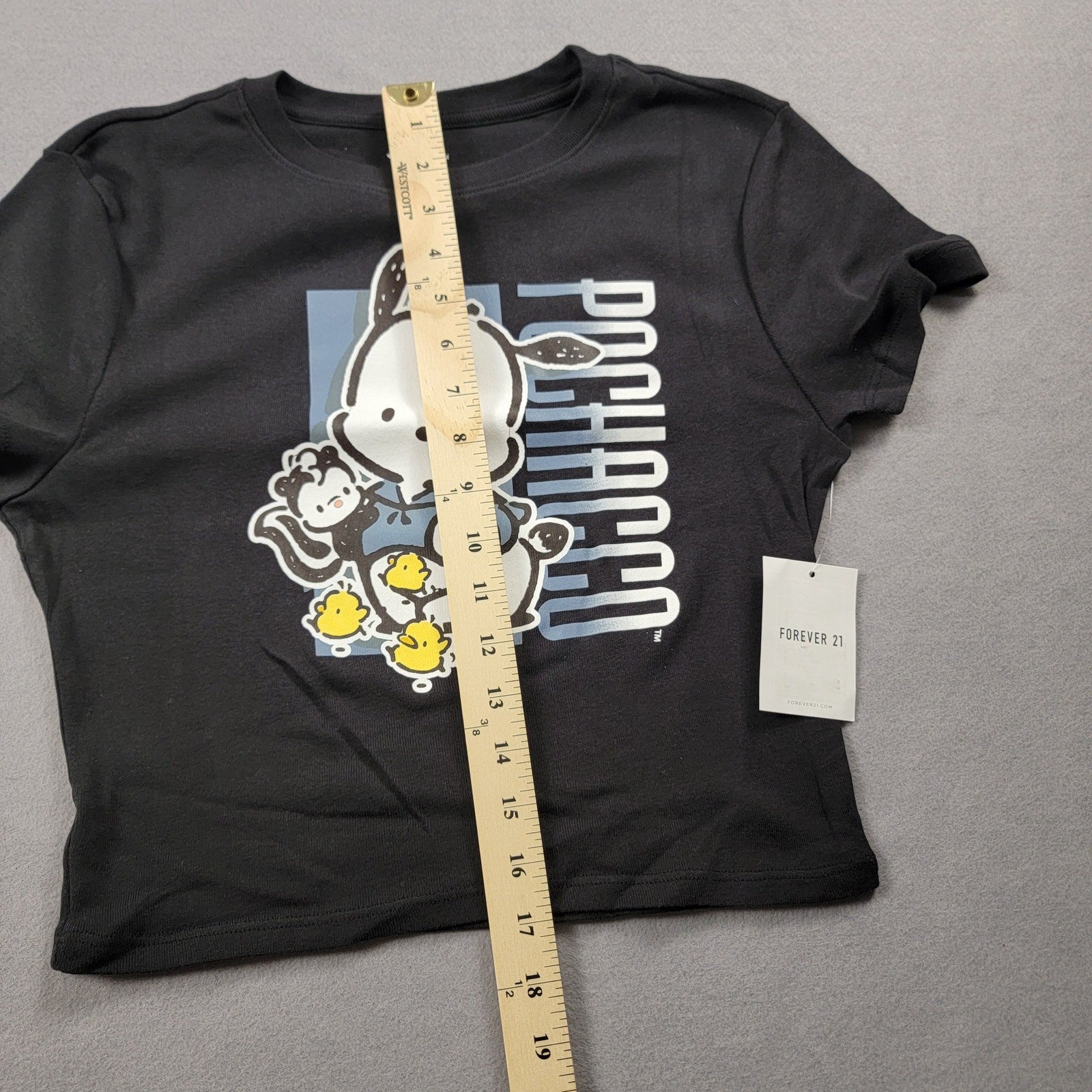 Pochacco by Sanrio Kids Black Tee Sz L6