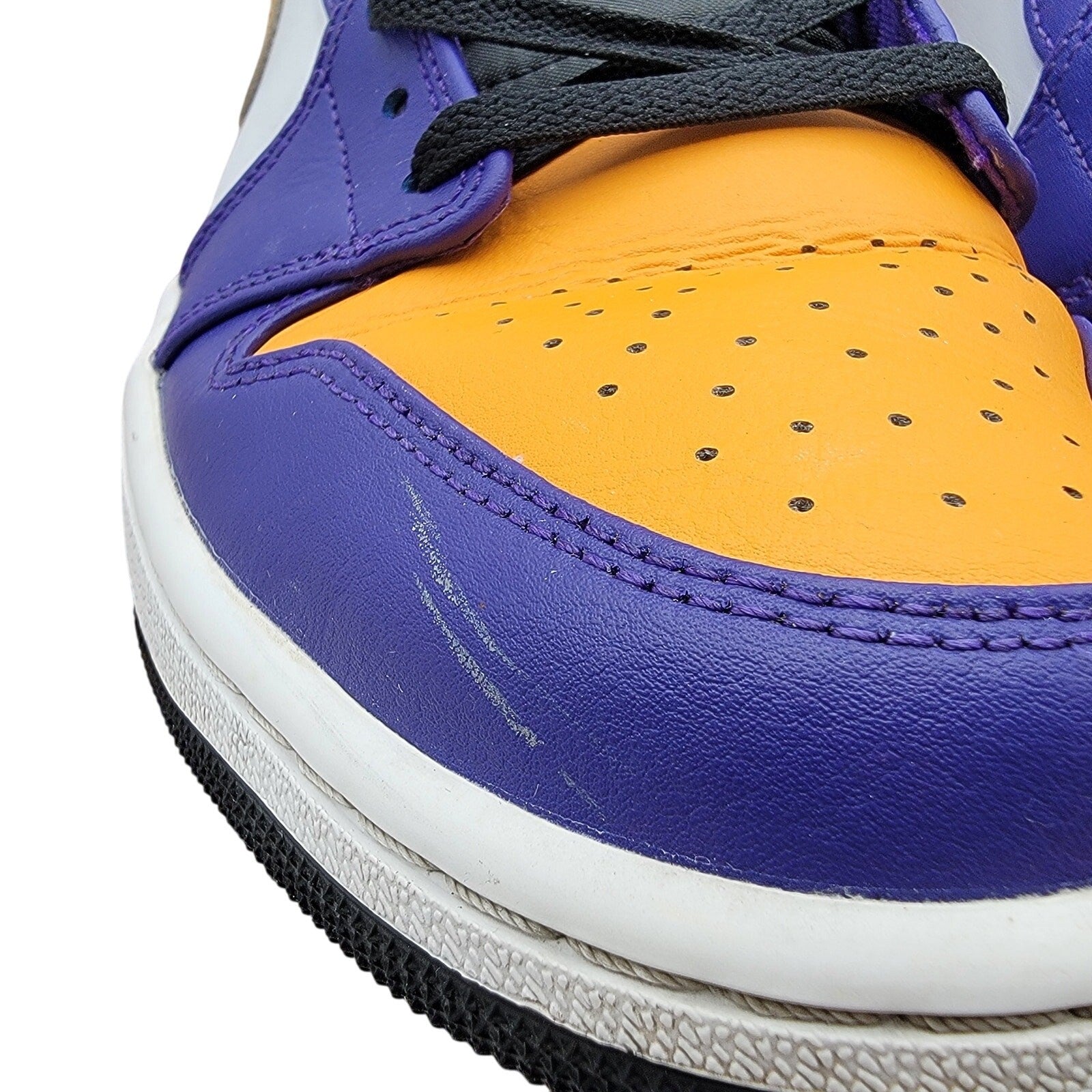 Nike Air Jordan 1 Mid 'Lakers' Mens Sz 10 DQ8426 517