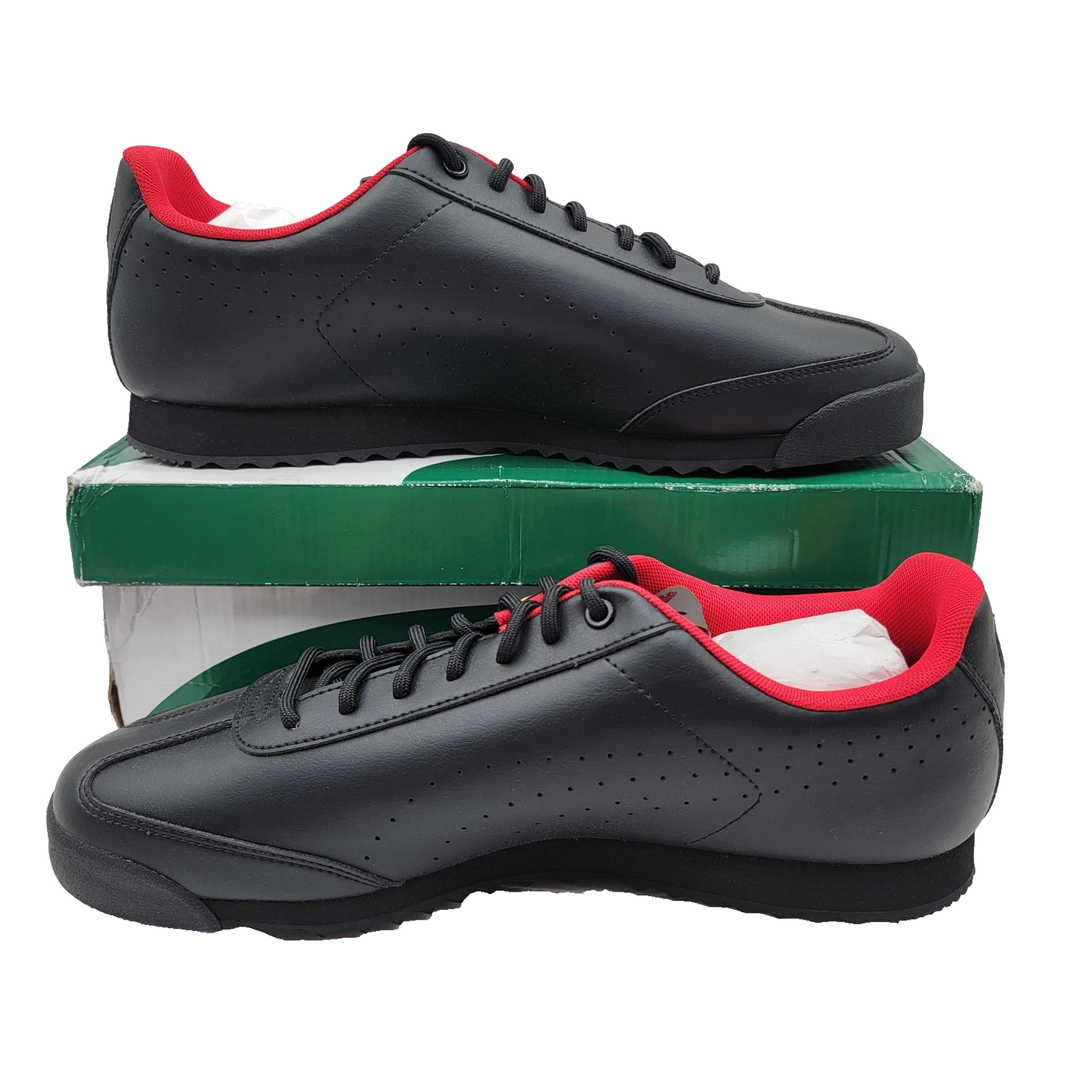 Puma Ferrari Roma Via Perf Shoes Mens Size 13 Black Red Driving Style 306855011