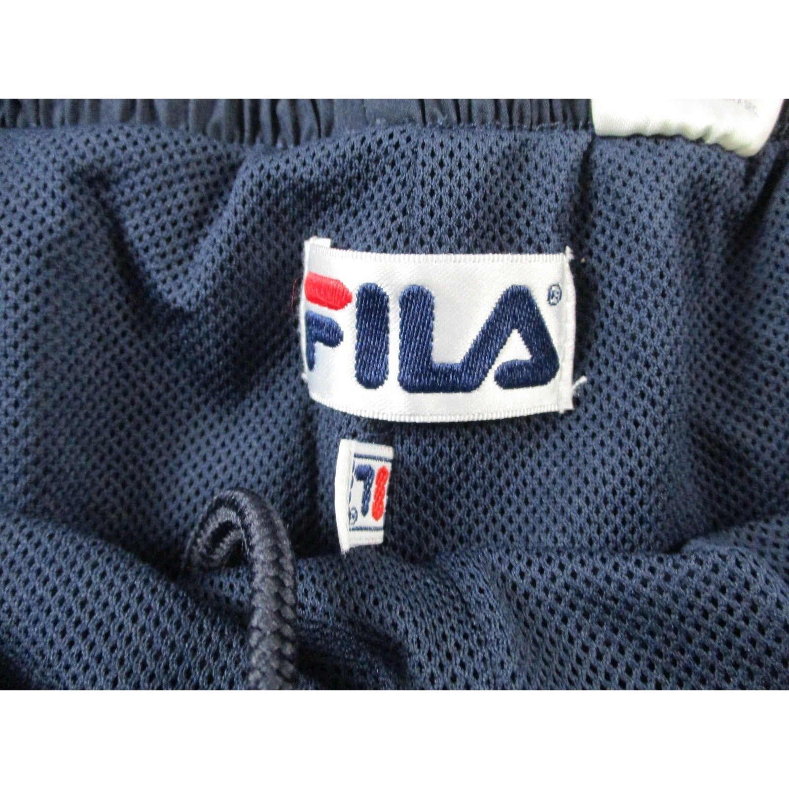 Fila Track Pants Mens Large Navy Blue Colorblock Lined Athletic Drawstring 145211