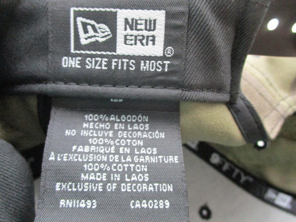 New Era Hat Cap Snap Back Mens One Size Green Camo Rich BrokeBoy Slogan11