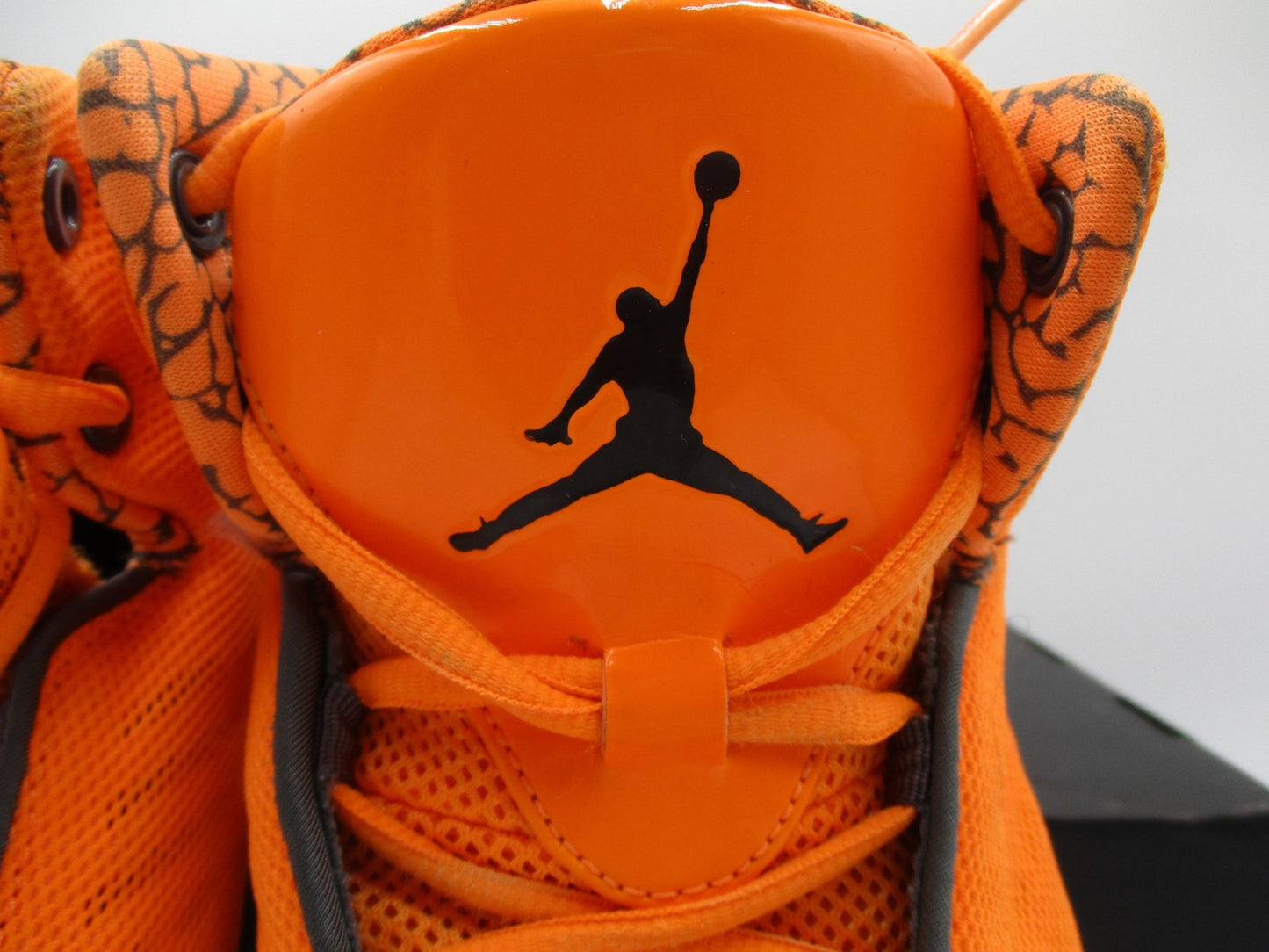 Jordan Shoes Men Sz 11.5 Orange Gray High Top Basketball Sneakers 580590801 1H58