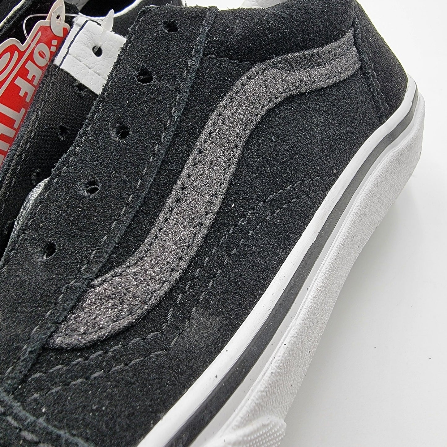 Vans Old Skool Kids 'Glitter Sidestripe  Black' Sz 3K VN0A4BUUXNO6