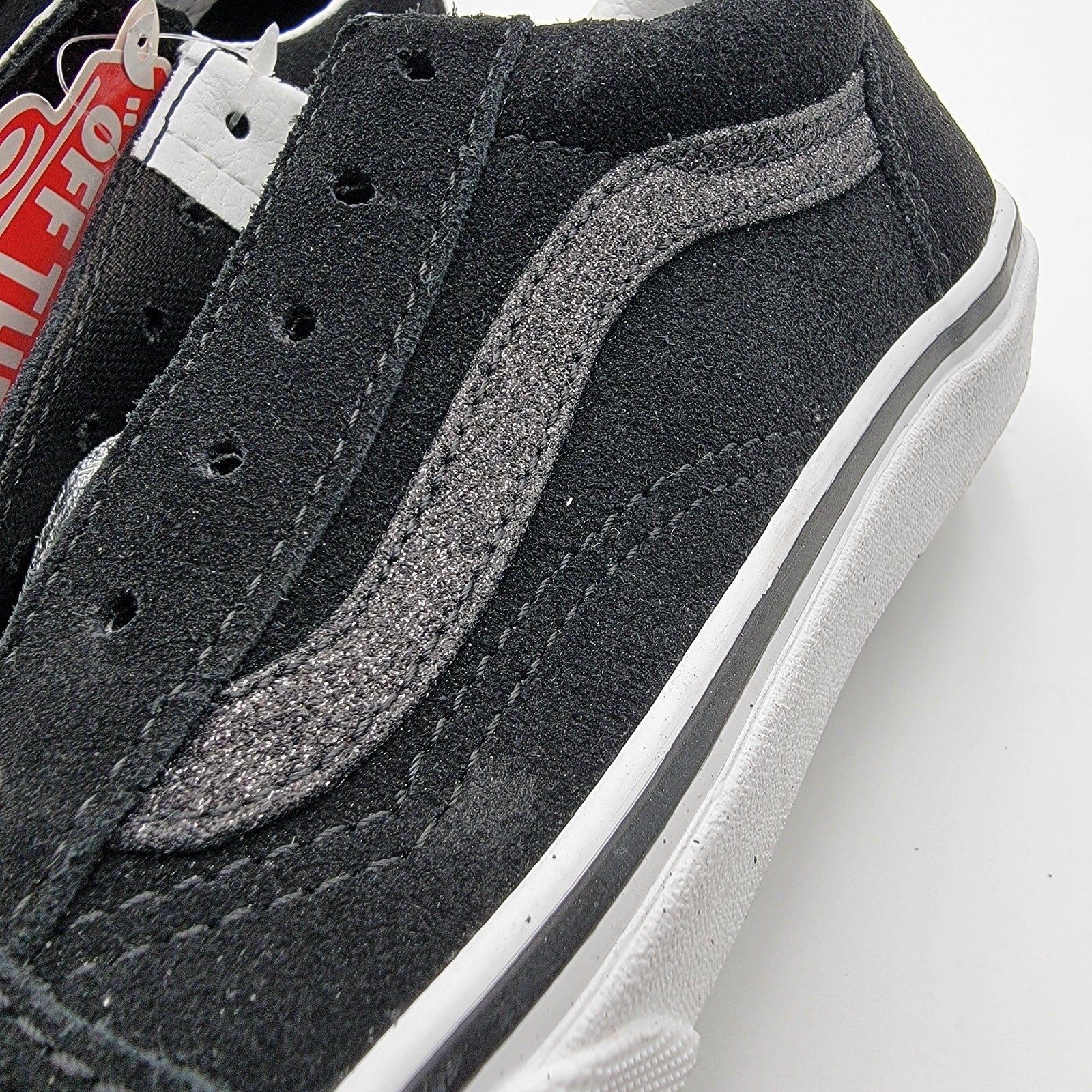 Vans Old Skool Kids 'Glitter Sidestripe  Black' Sz 3K VN0A4BUUXNO6