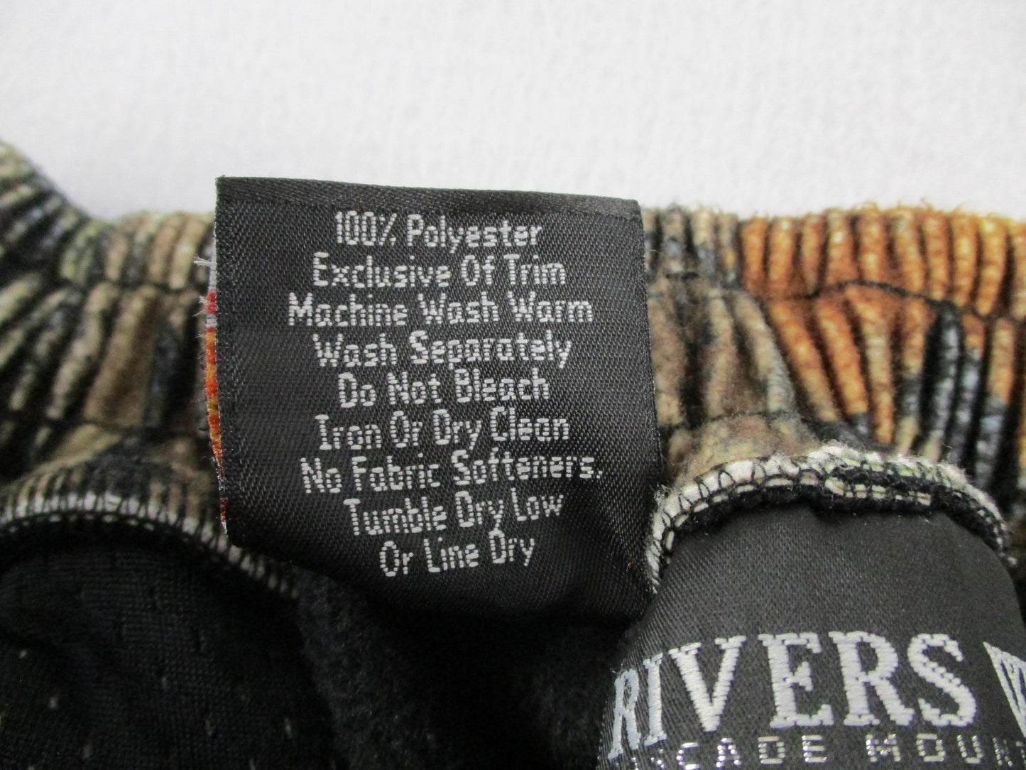 Rivers West Snow Pants Mens Large Camo Fleece Lined Waterproof Hunting 17345