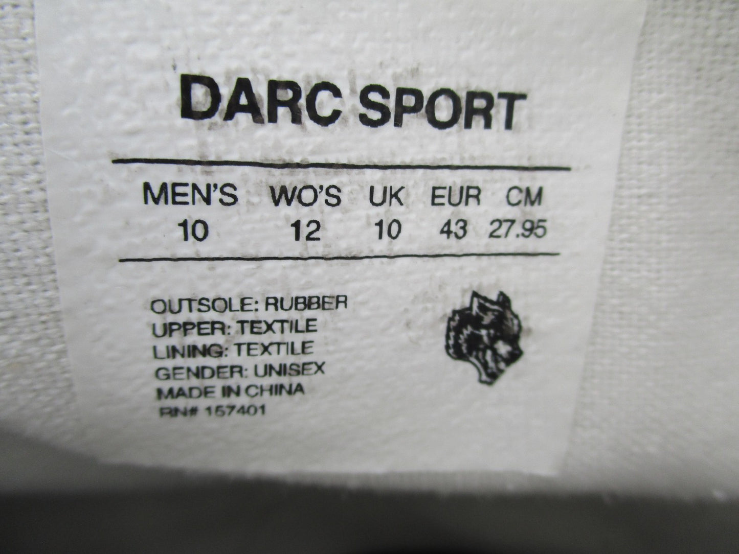 Darc Sport High Top W1DIOS Shoes Mens Size 10 Black Red Wolves Club Sneakers17