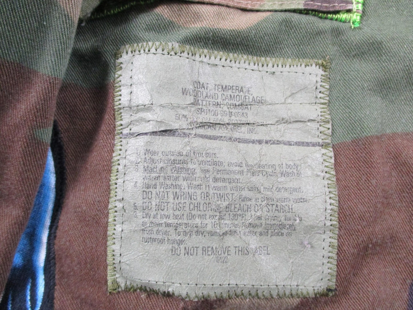 Aboves Garden Custom Jacket Mens XLT Green Camo Military Skull Dragon Patchwork5