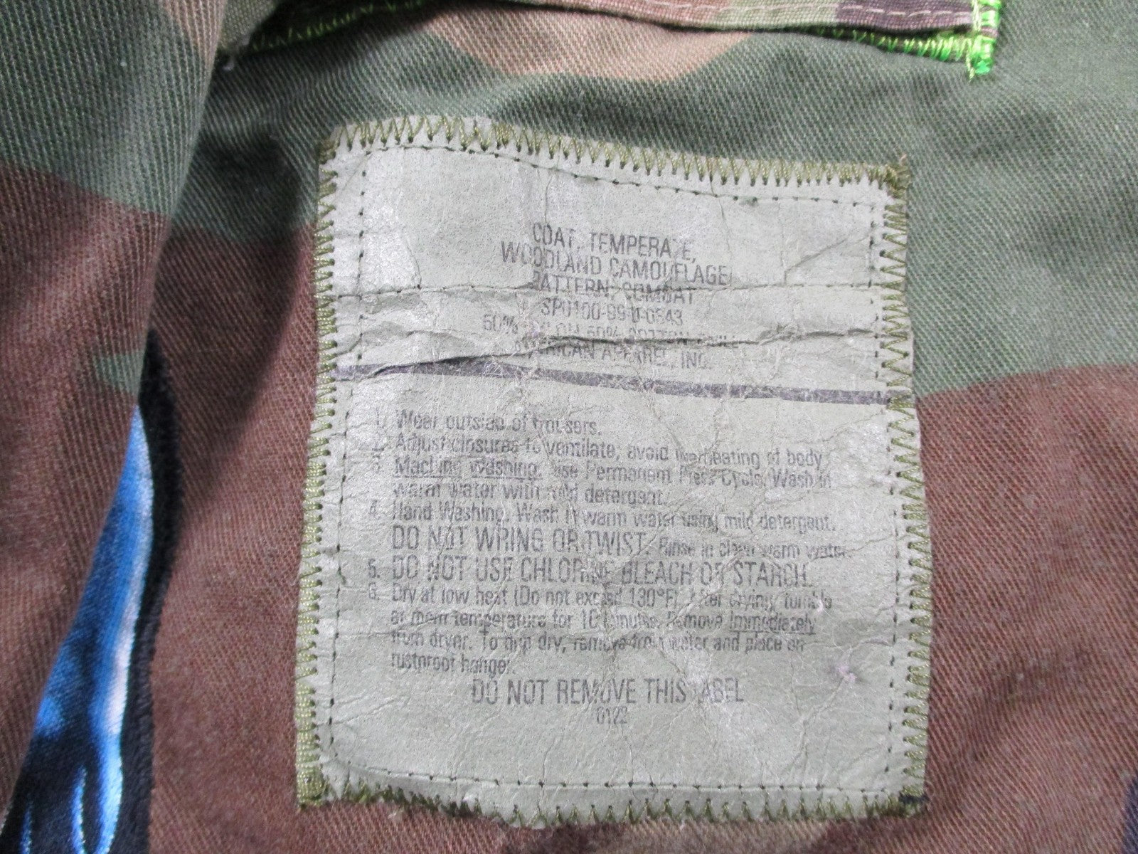 Aboves Garden Custom Jacket Mens XLT Green Camo Military Skull Dragon Patchwork5