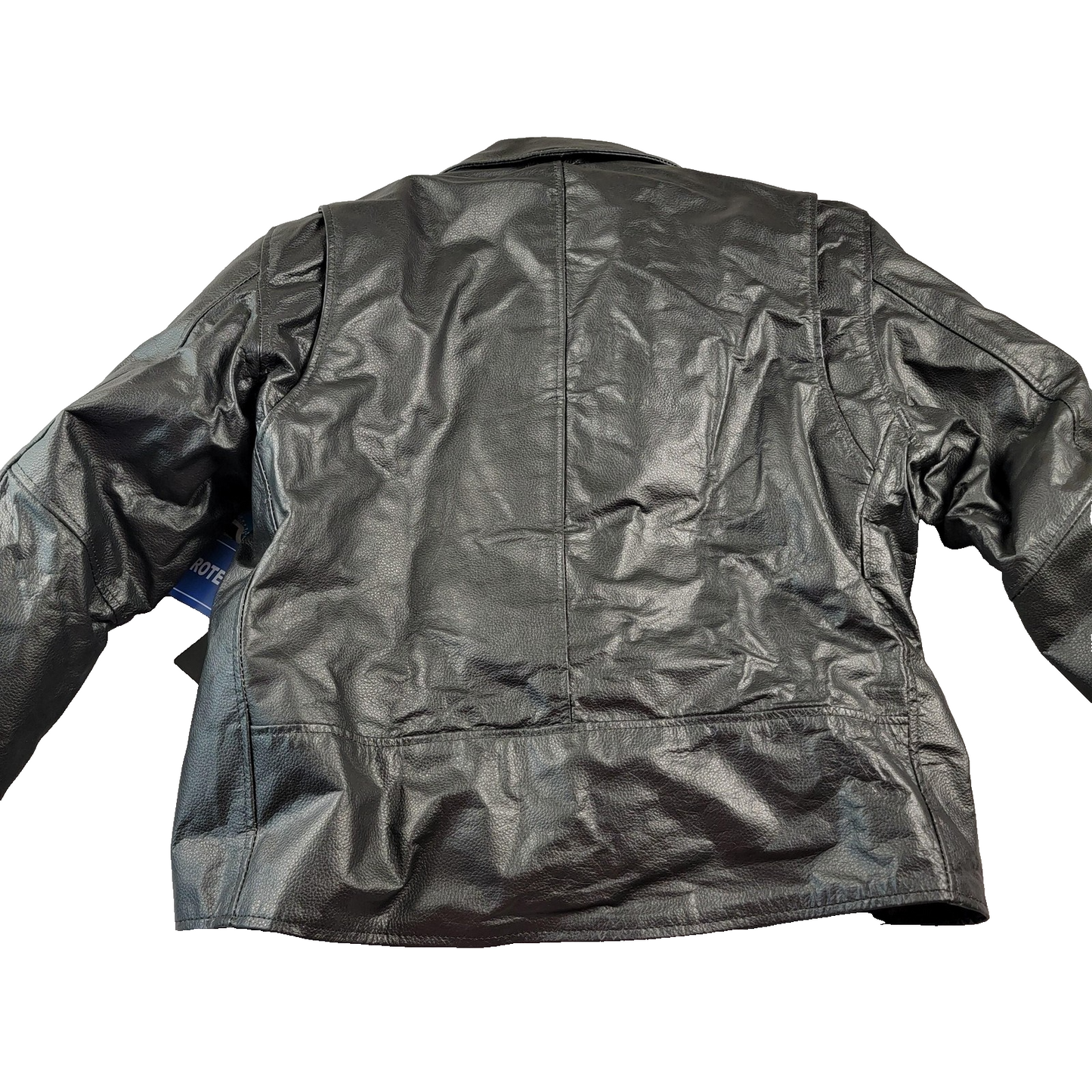 Alpha Cycle Gear Jacket Mens Large Leather Motorcycle YKK Zips CE Protectors 8831