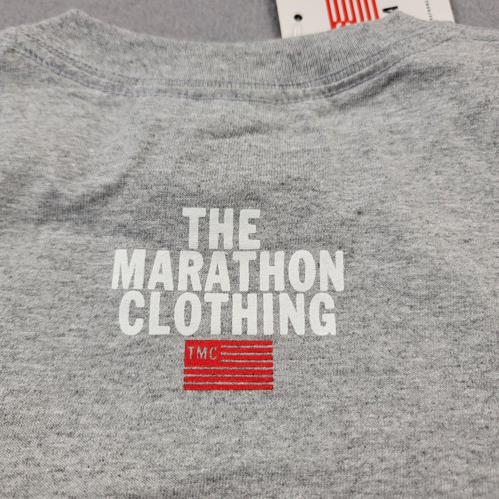 The Marathon Clothing Shirt Mens Small Gray Crenshaw Script Graphic TMC Crewneck5