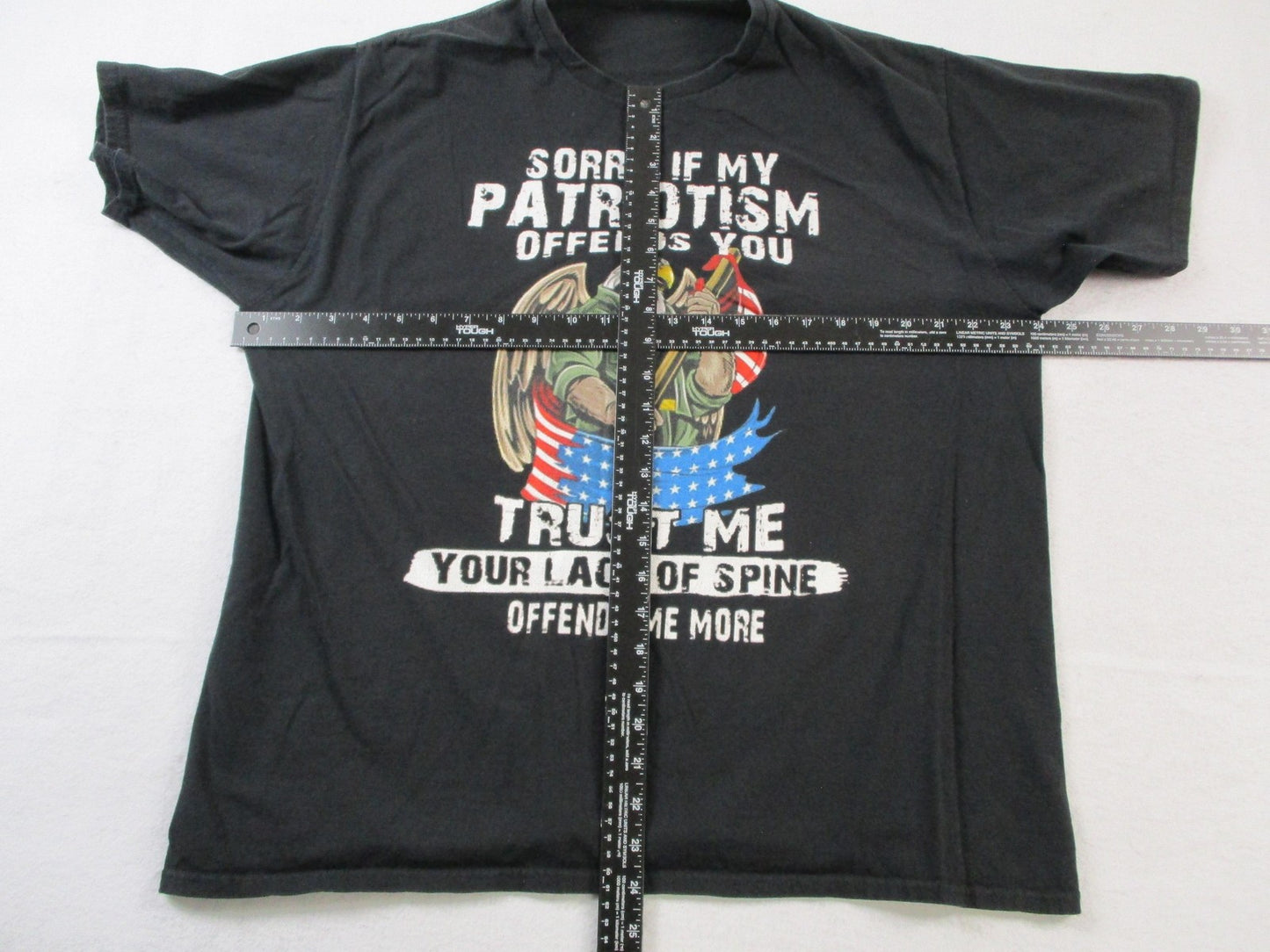 Sorry If My Patriotism Offends You Eagle Patriotic Tee Men 2XL No Tag Used 15684