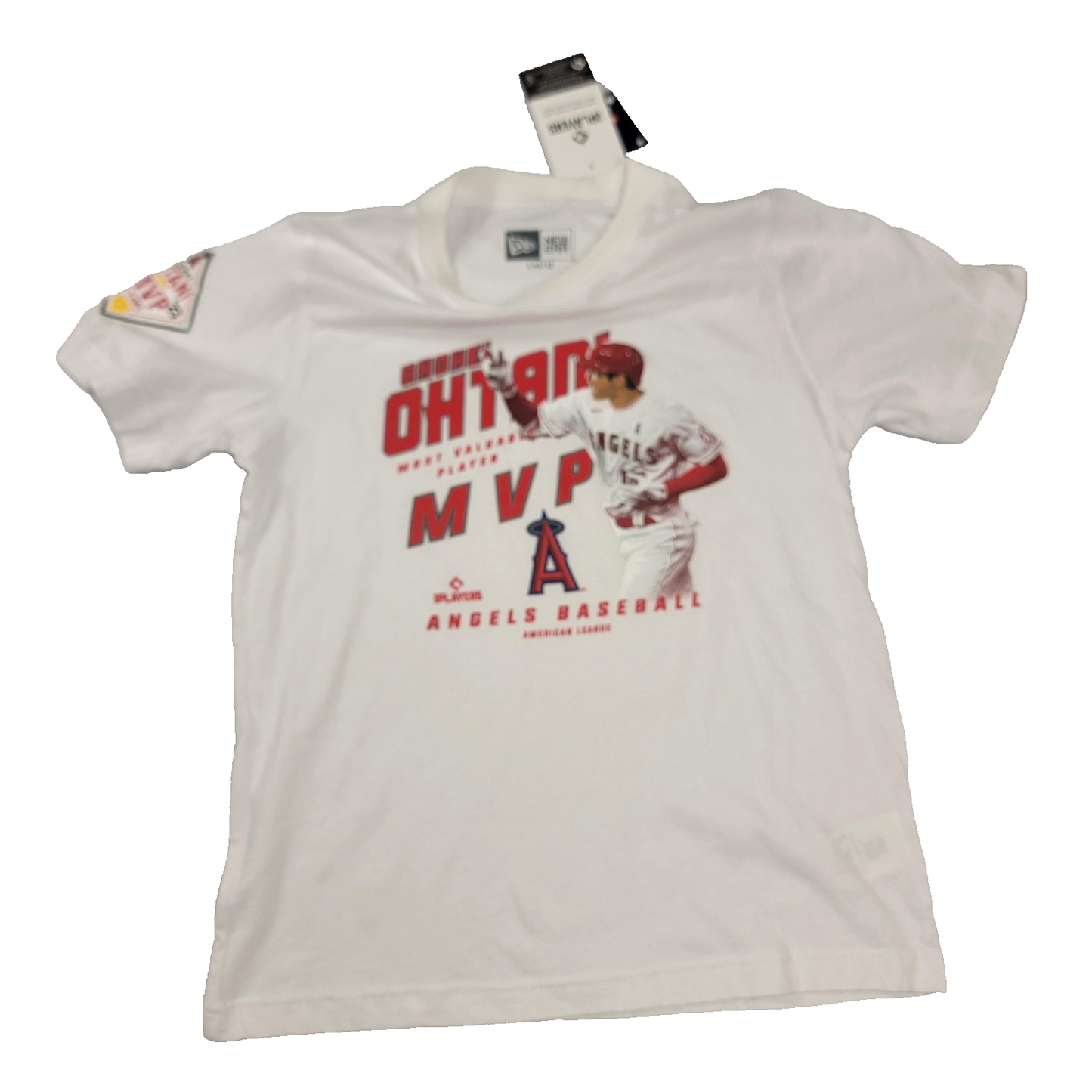 Los Angeles Angels Shirt Youth Lg White MLB Baseball Shohei Ohtani New Era 10120