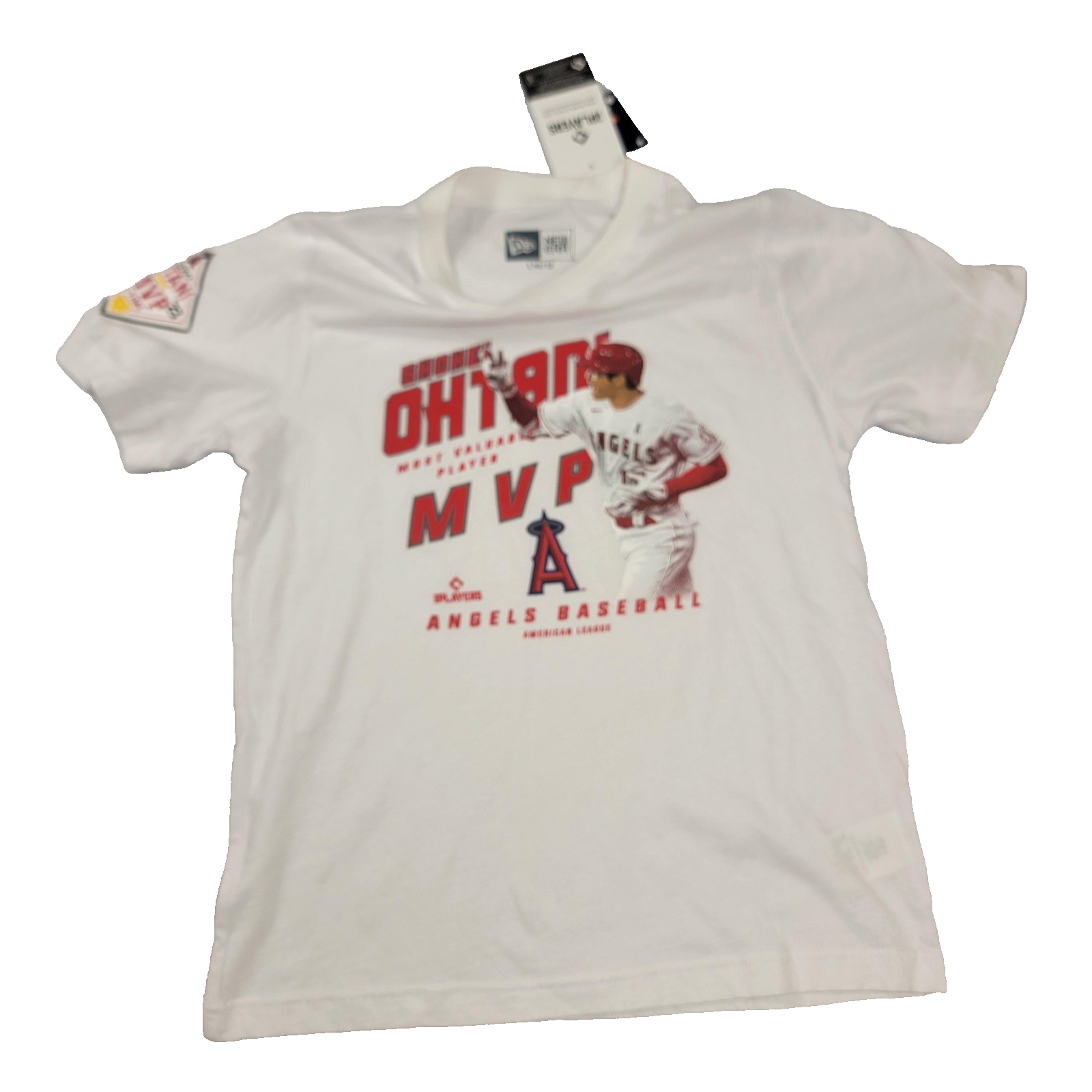 Los Angeles Angels Shirt Youth Lg White MLB Baseball Shohei Ohtani New Era 10120