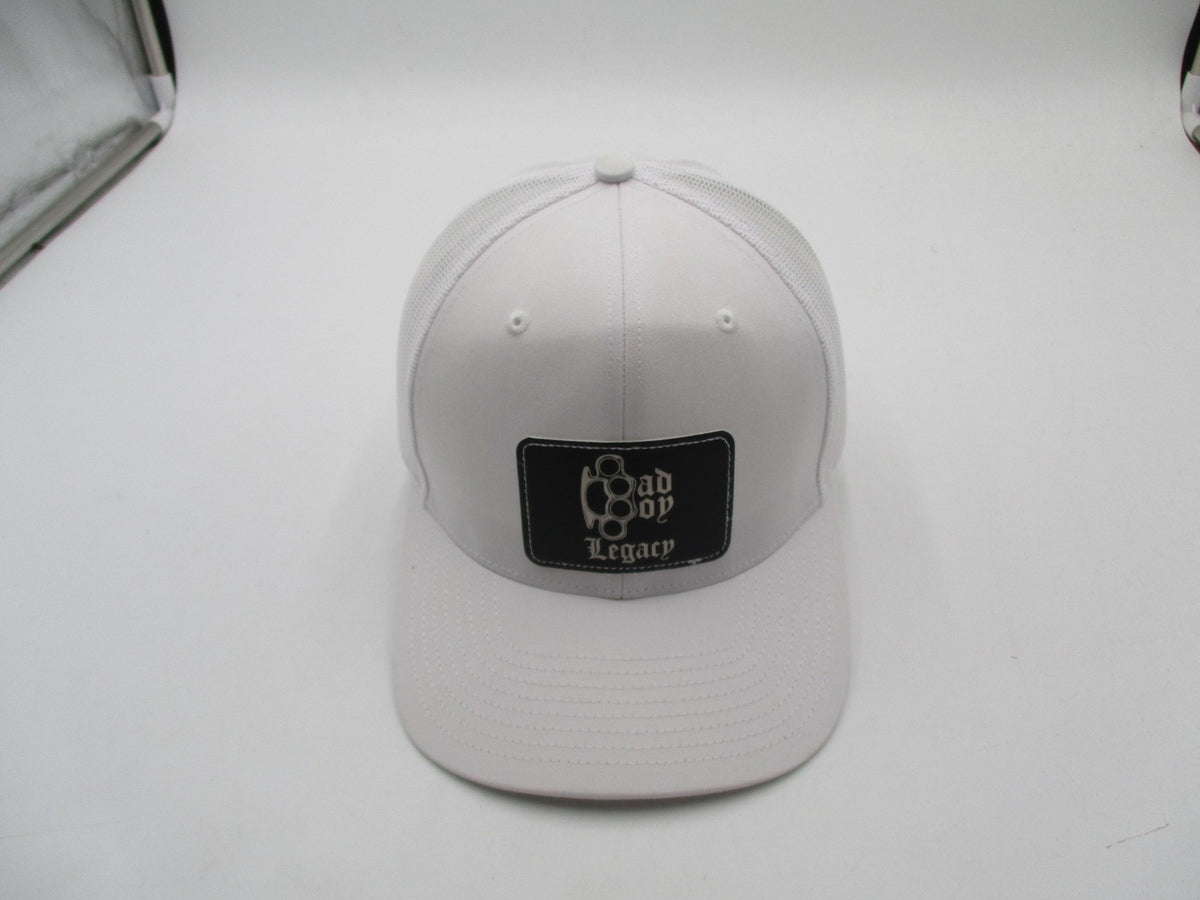 Richardson Hat Cap Snap Back Mens One Size White Mesh Trucker Bad Boy Legacy1