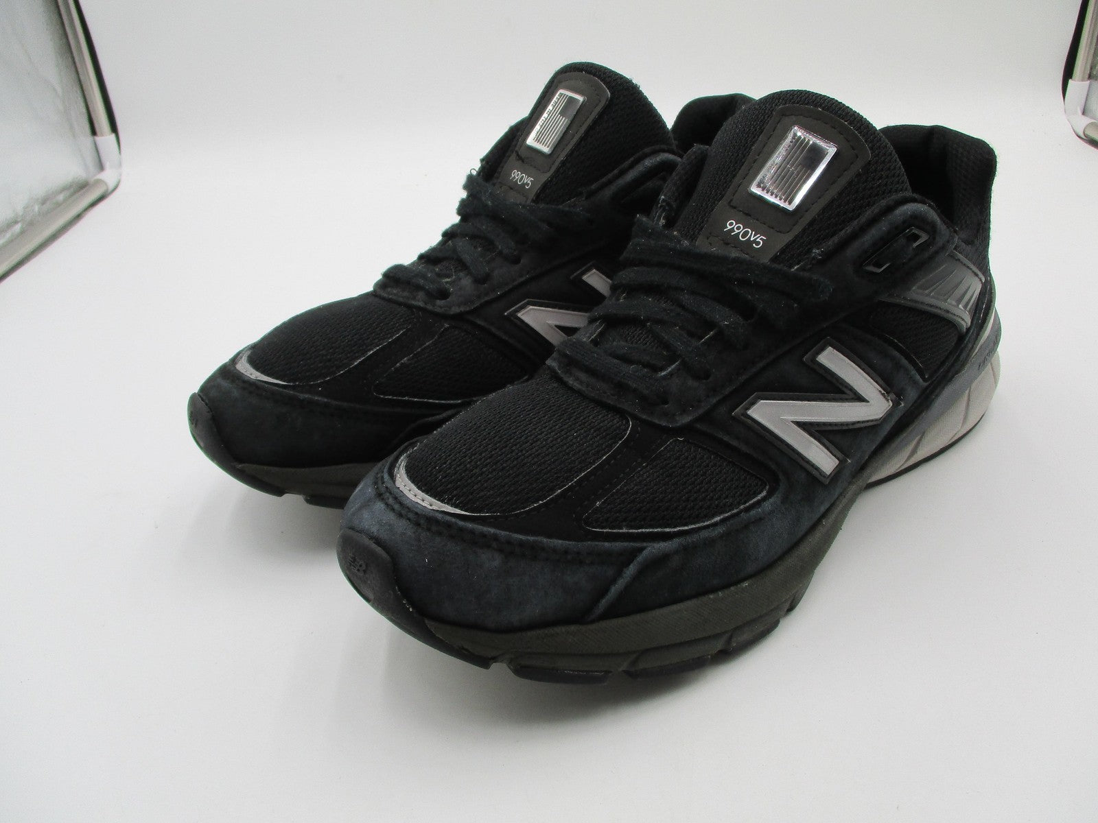 New Balance 990v5 Shoes Mens Size 10.5 Black Suede Running Sneakers M990BK50