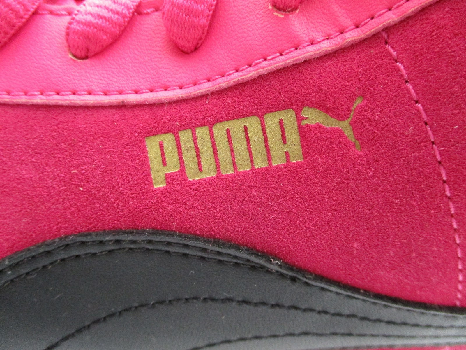 Puma Sportlifestyle Shoes Womens Size 8.5 Pink Suede High Top Wedge 356049-036