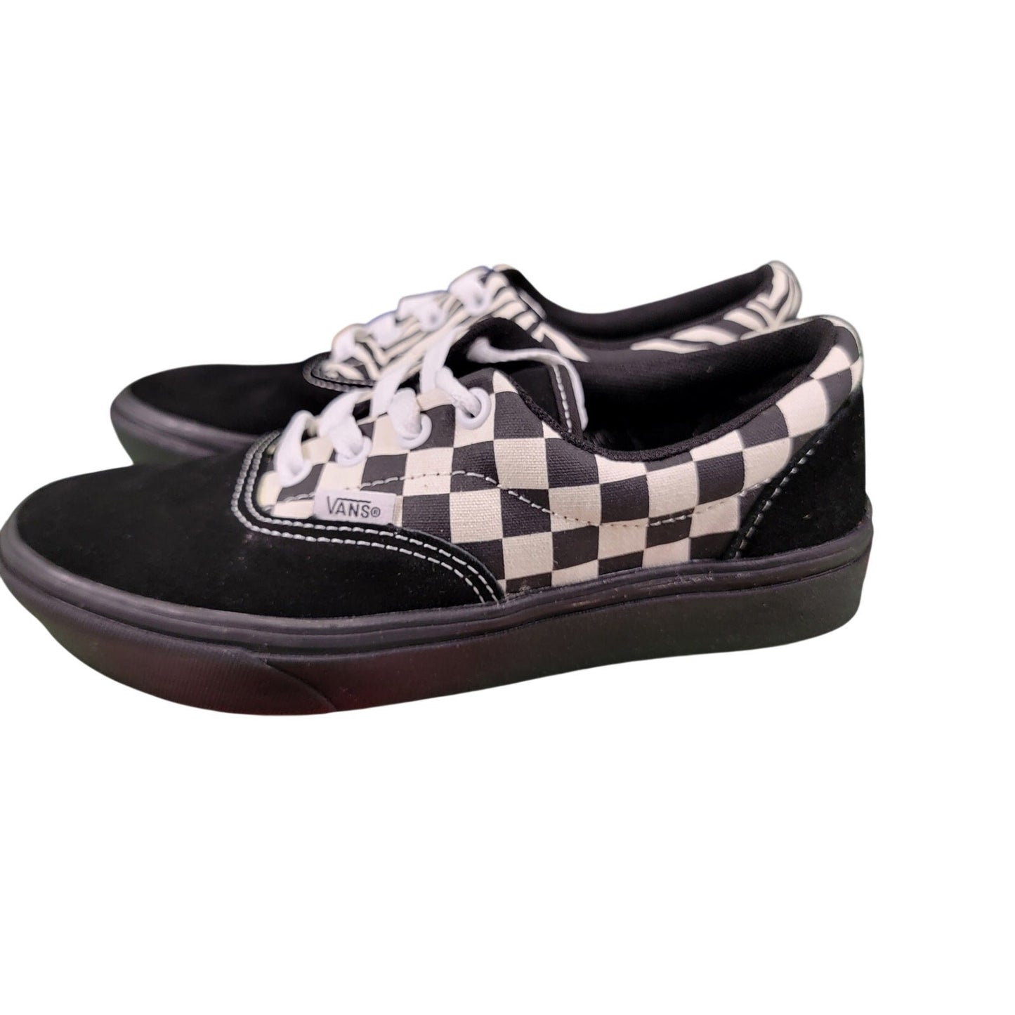 Vans ComfyCush Era Mixed Media Black/White Sz 4M/5.5W VN0A3WM917Q11